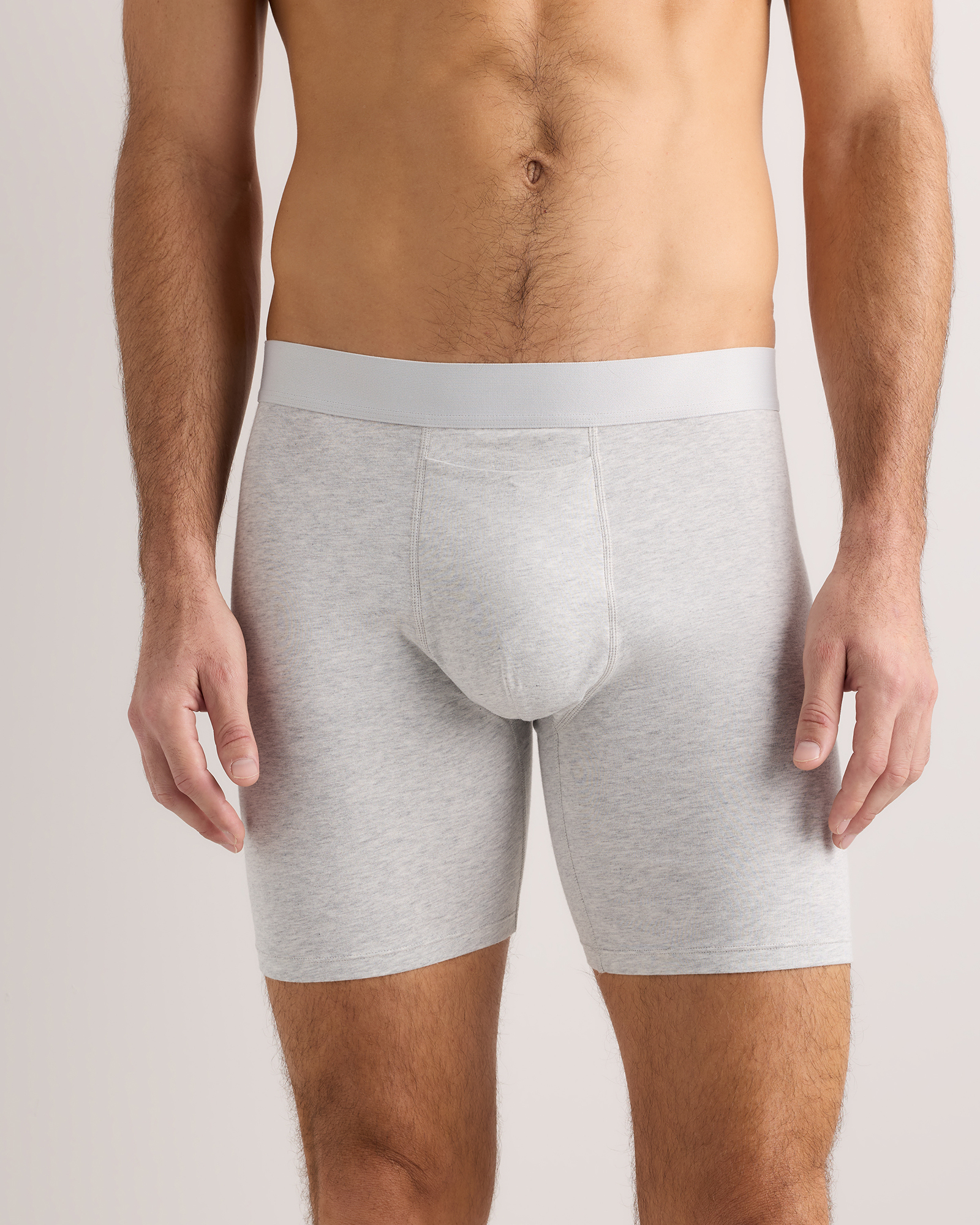 Light Grey Organic Cotton 6'' Boxer Brief (3-pack)
