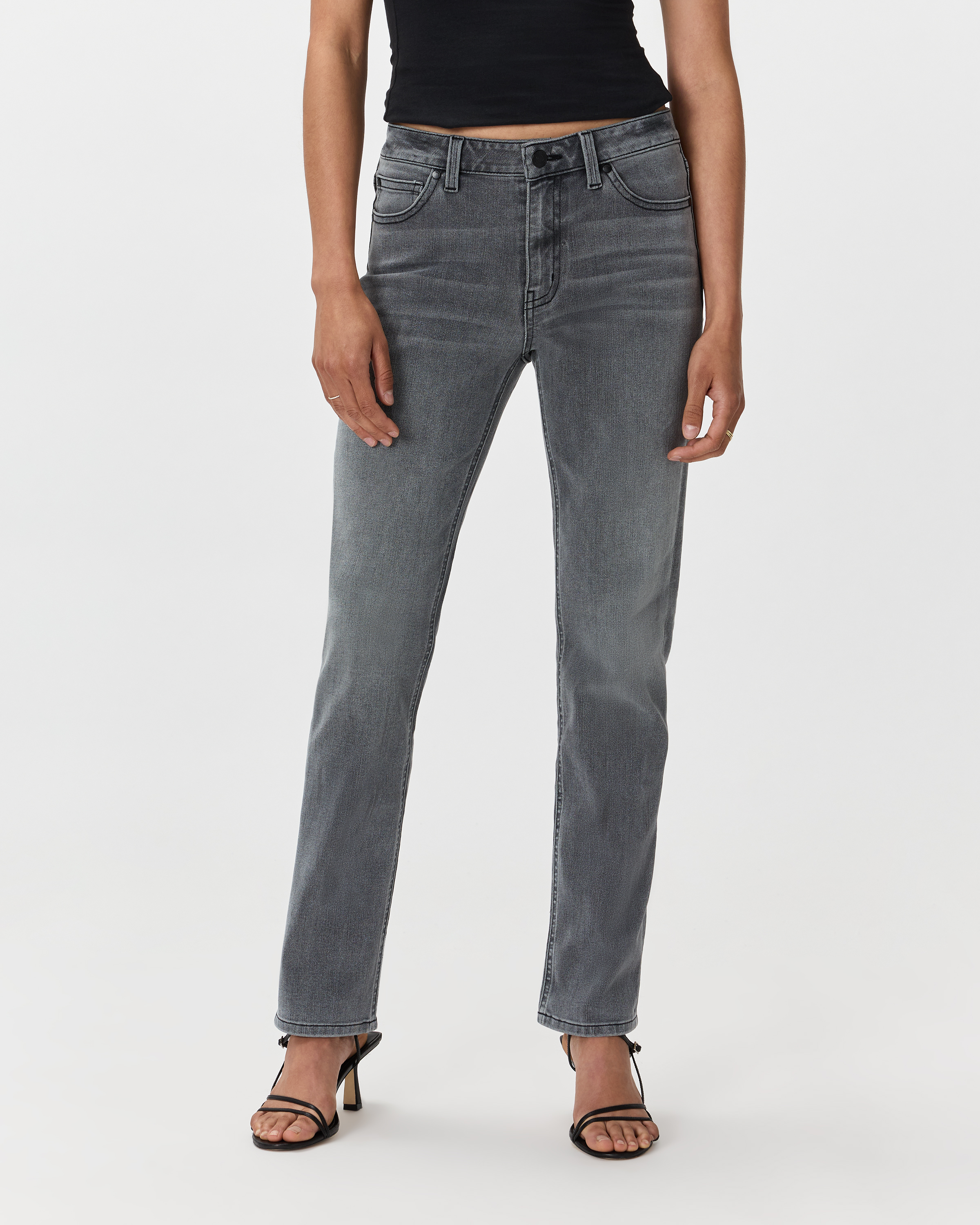 Greyed Out Luna Stretch Slim Straight Jeans