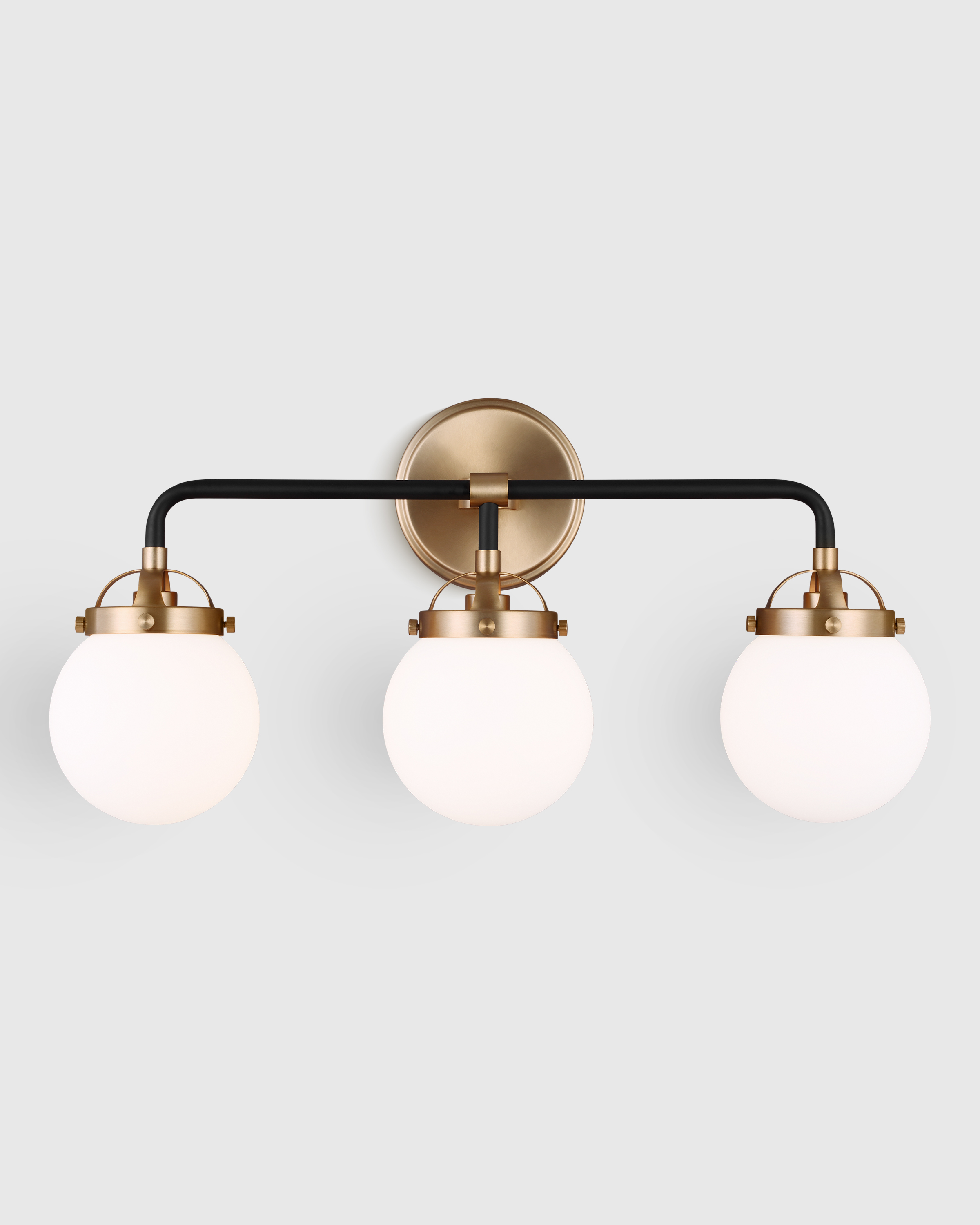 Triple Globe Steel Sconce - Thumbnail 5