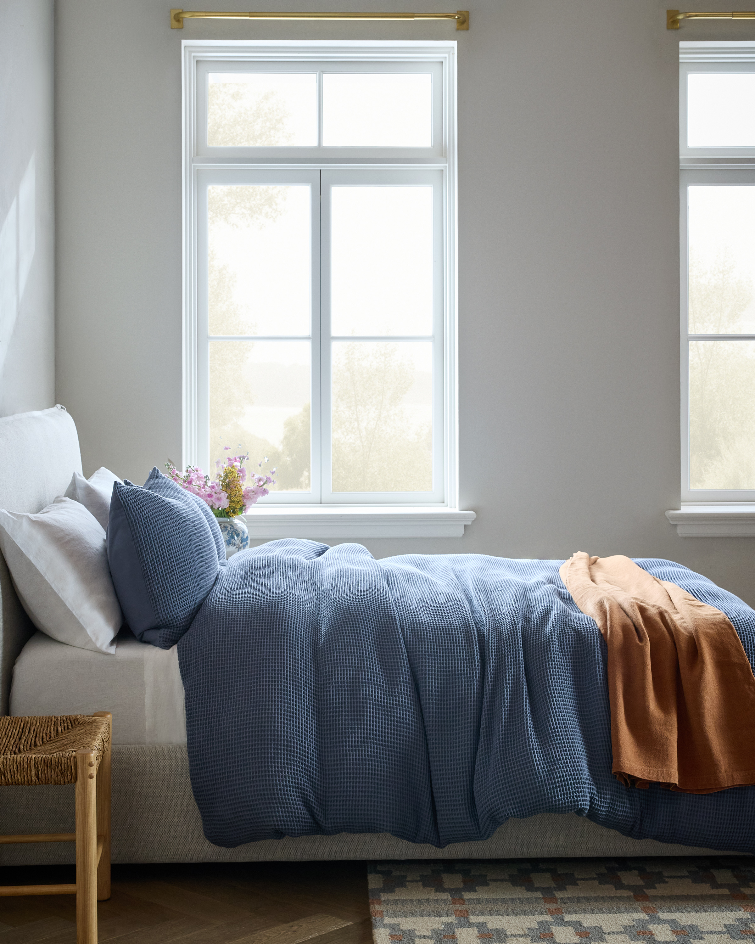 Mineral Organic Waffle Duvet Cover