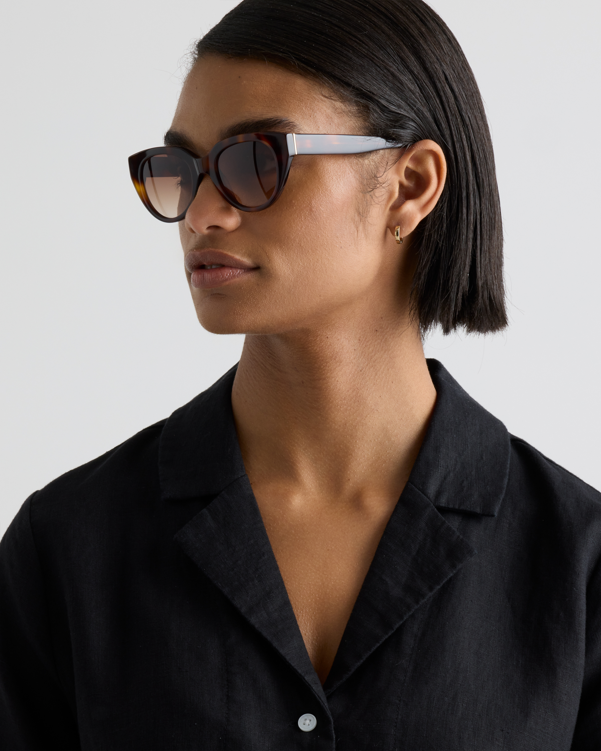 Capri Polarized Acetate Sunglasses in Ginger Tortoise with  display picture 2