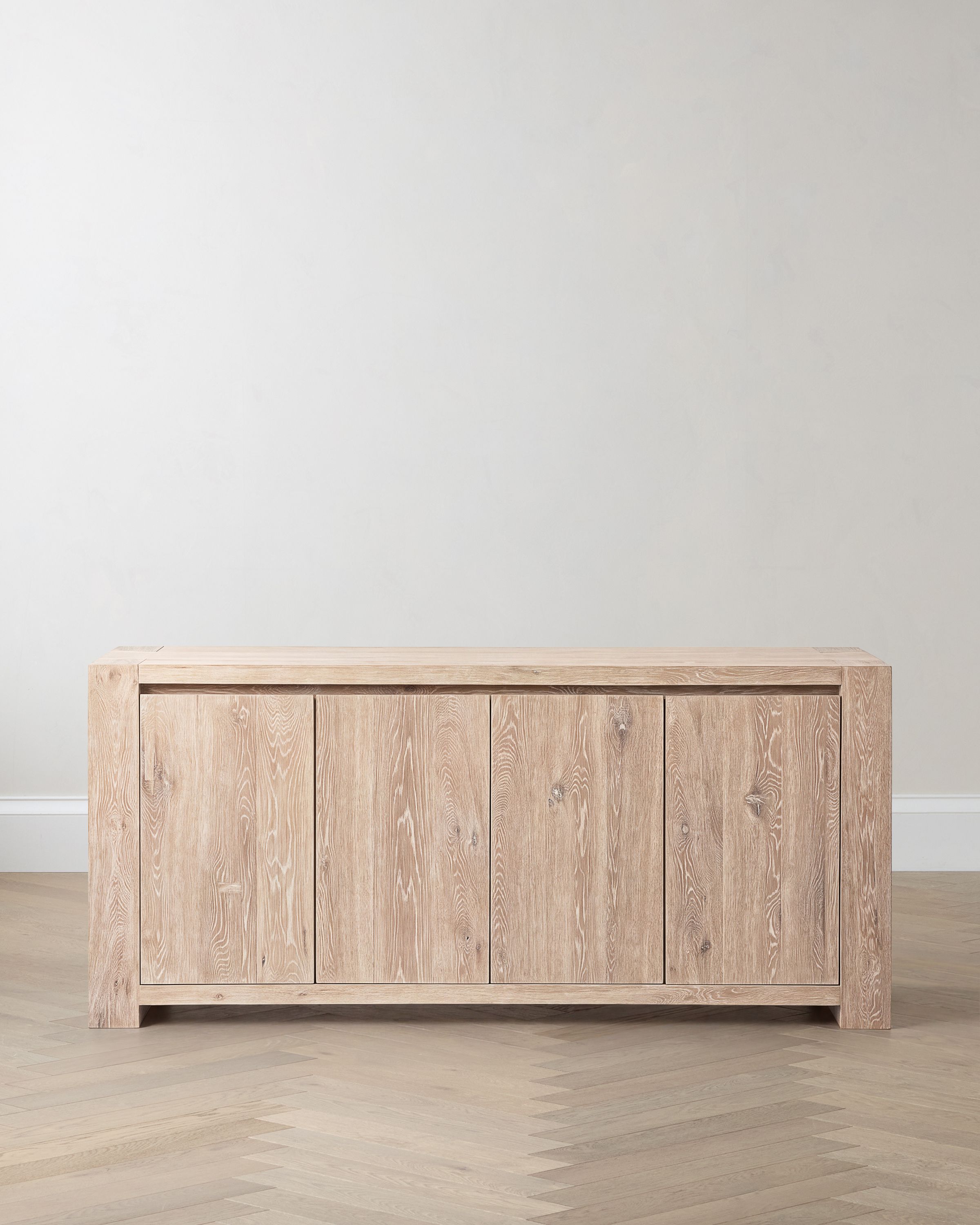 Washed Cream Reclaimed Oak Sideboard