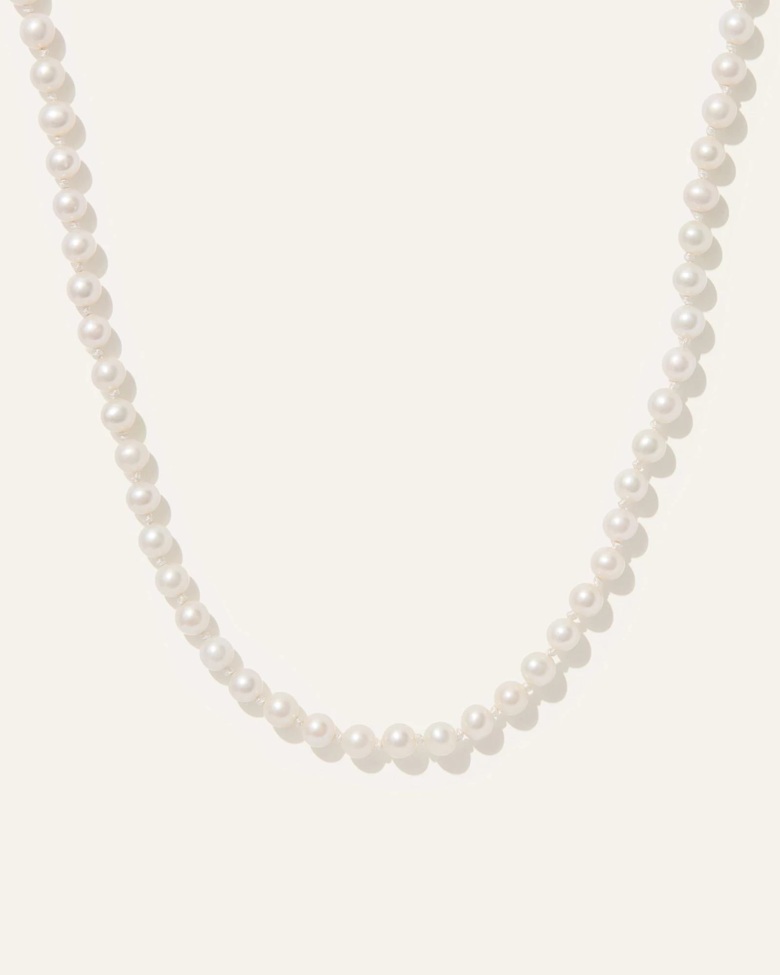 14K Gold Freshwater Cultured Pearl Strand Necklace in Yellow Gold