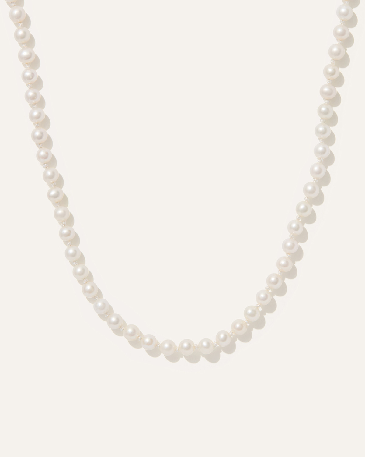 14K Gold Freshwater Cultured Pearl Strand Necklace in Yellow Gold