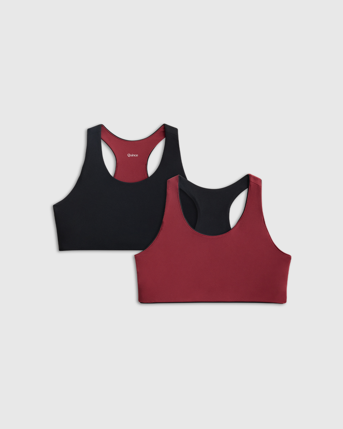 Black/Merlot Girls Ultra-Form Reversible Racerback Bra 2-Pack