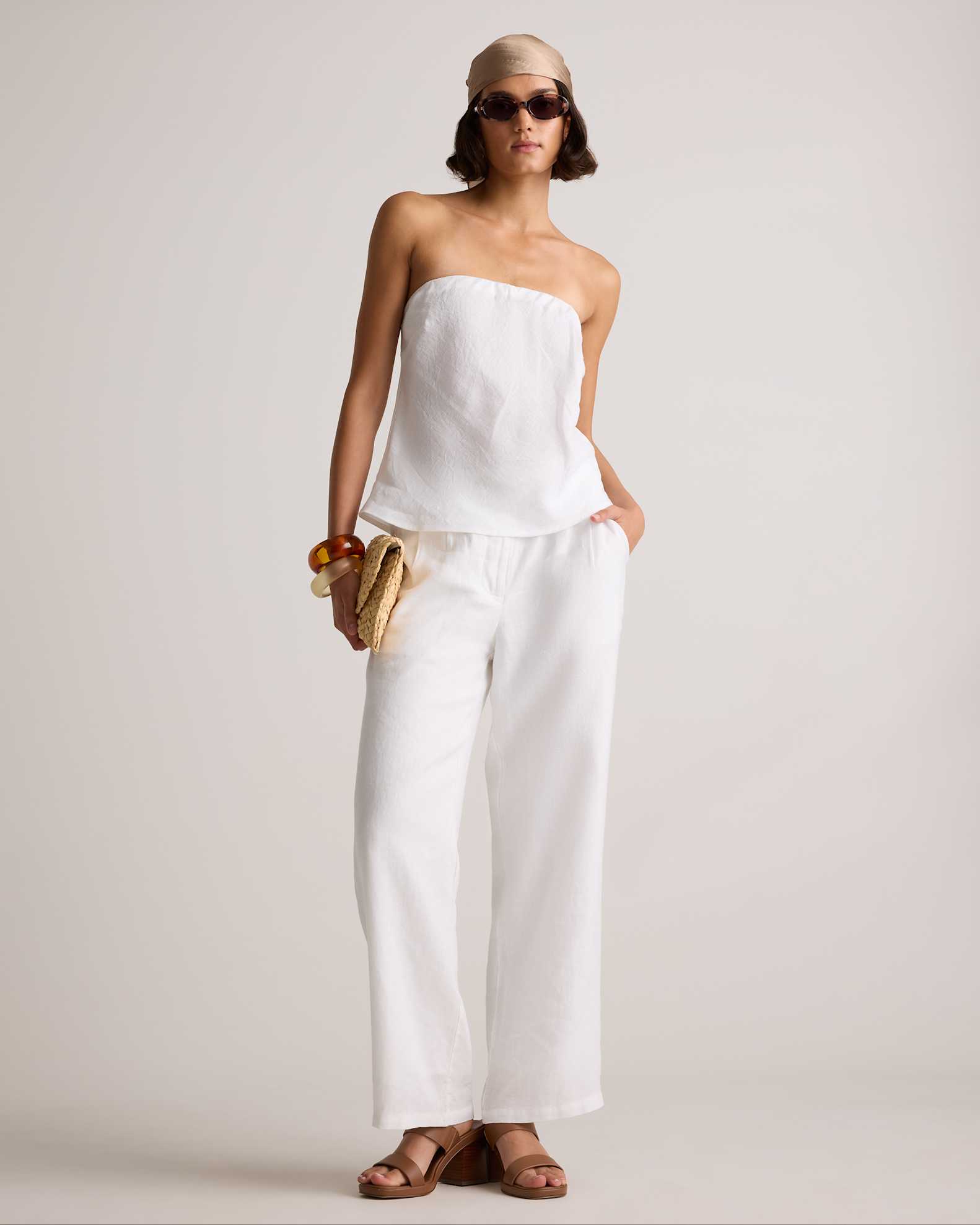 100% European Linen Strapless Top 100% European Linen Strapless Top