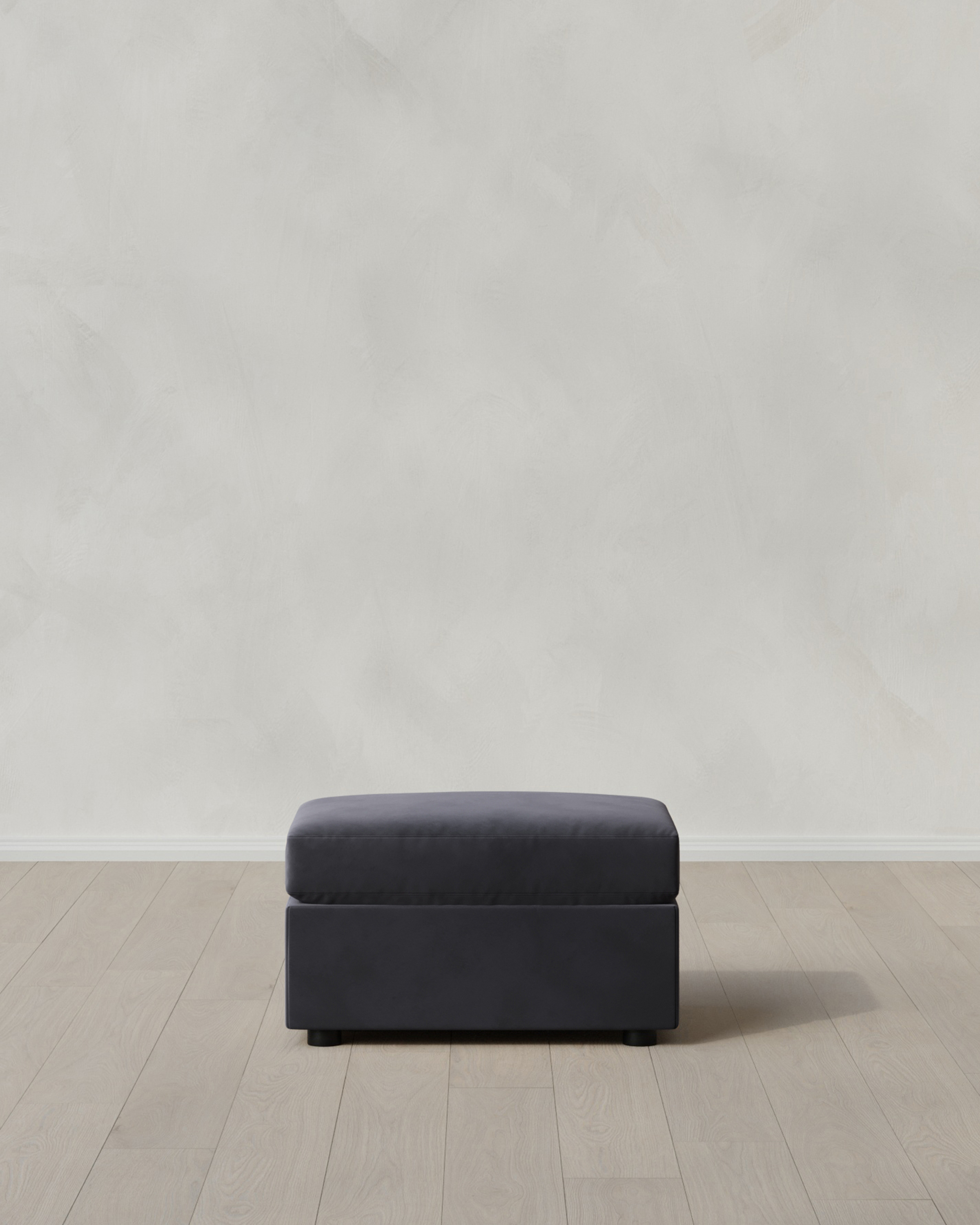 Ottoman Performance Velvet Gunmetal