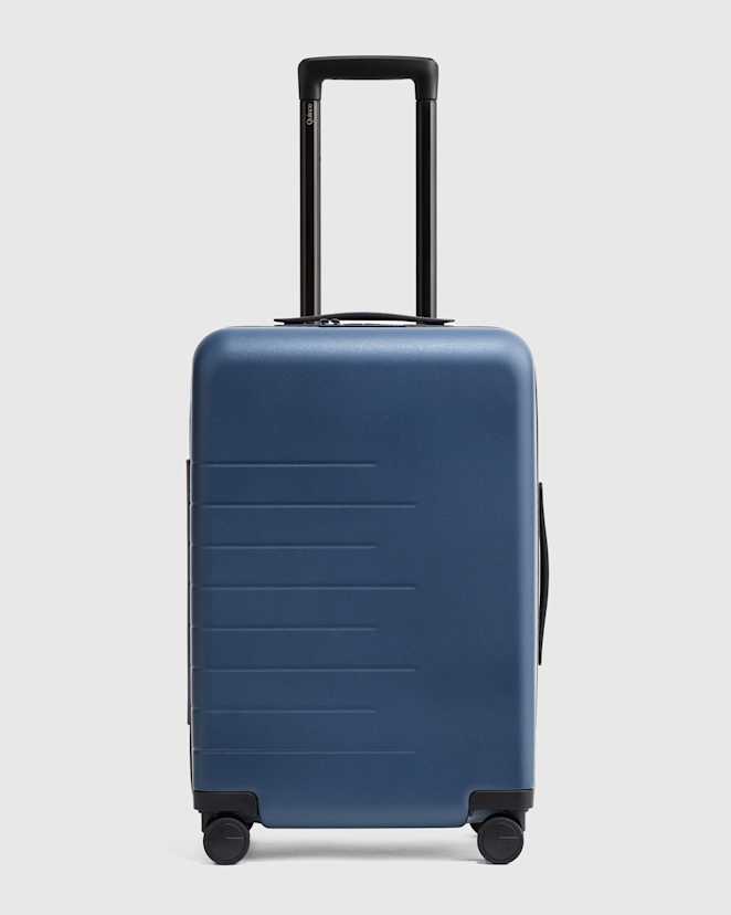 Navy Expandable Carry-On Suitcase