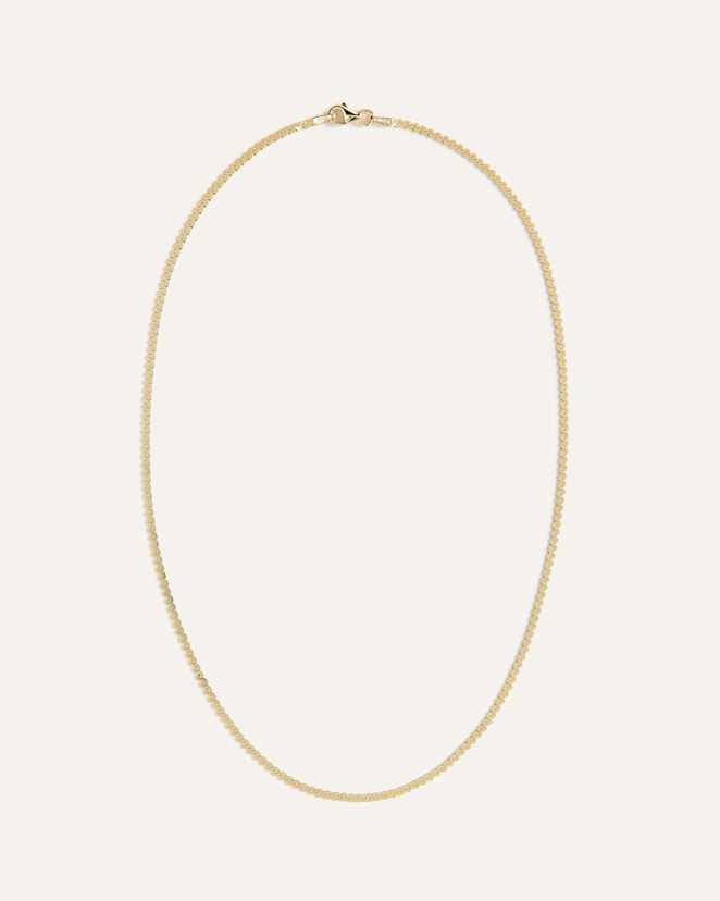 Yellow Gold 14K Gold Serpentine Chain Necklace