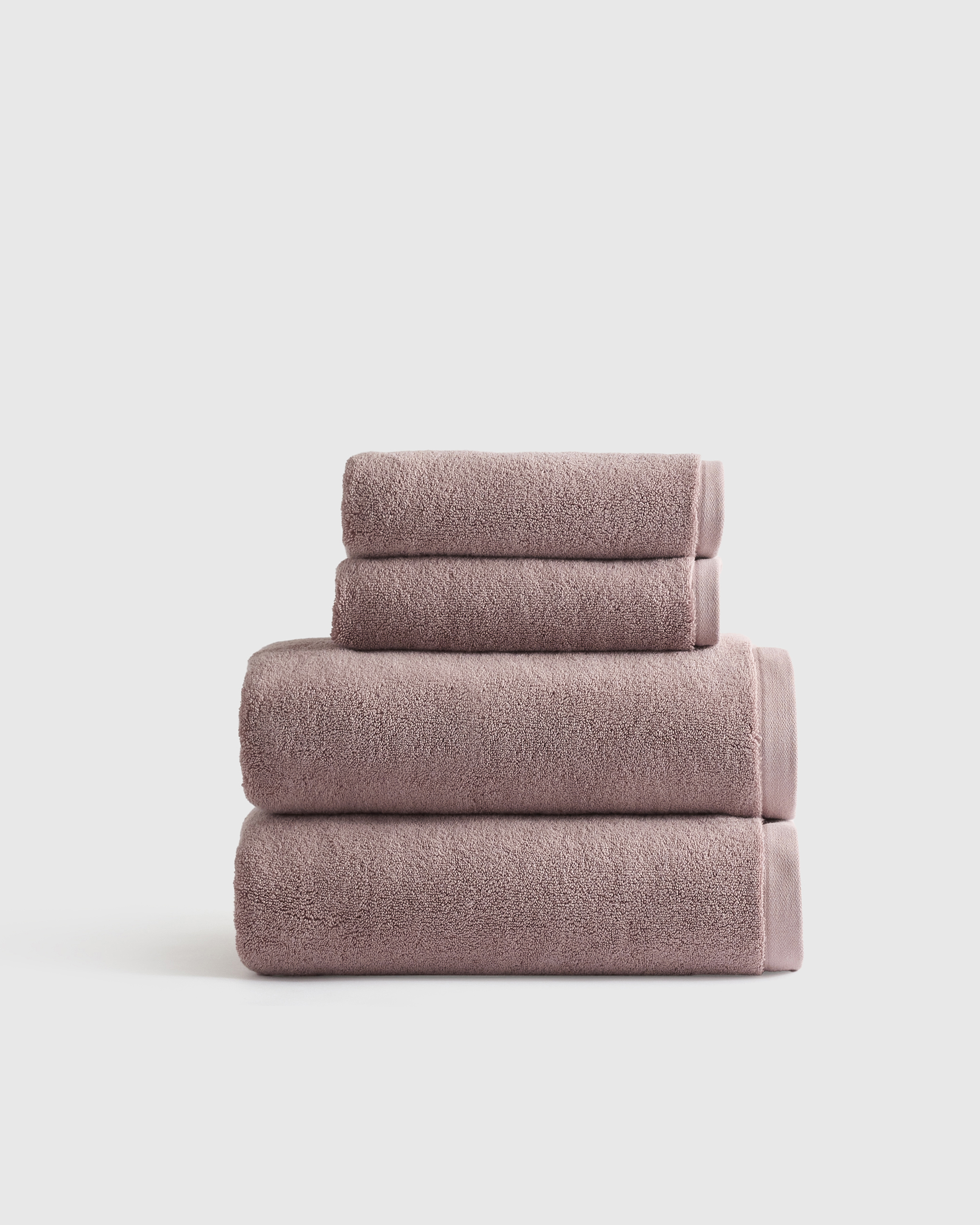 Dusty Mauve Plush Organic Turkish Cotton Bath Bundle (4 pieces)