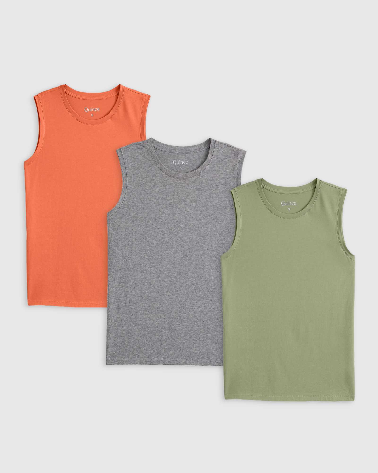 Burnt Sienna Cotton Modal Muscle Tank-3
