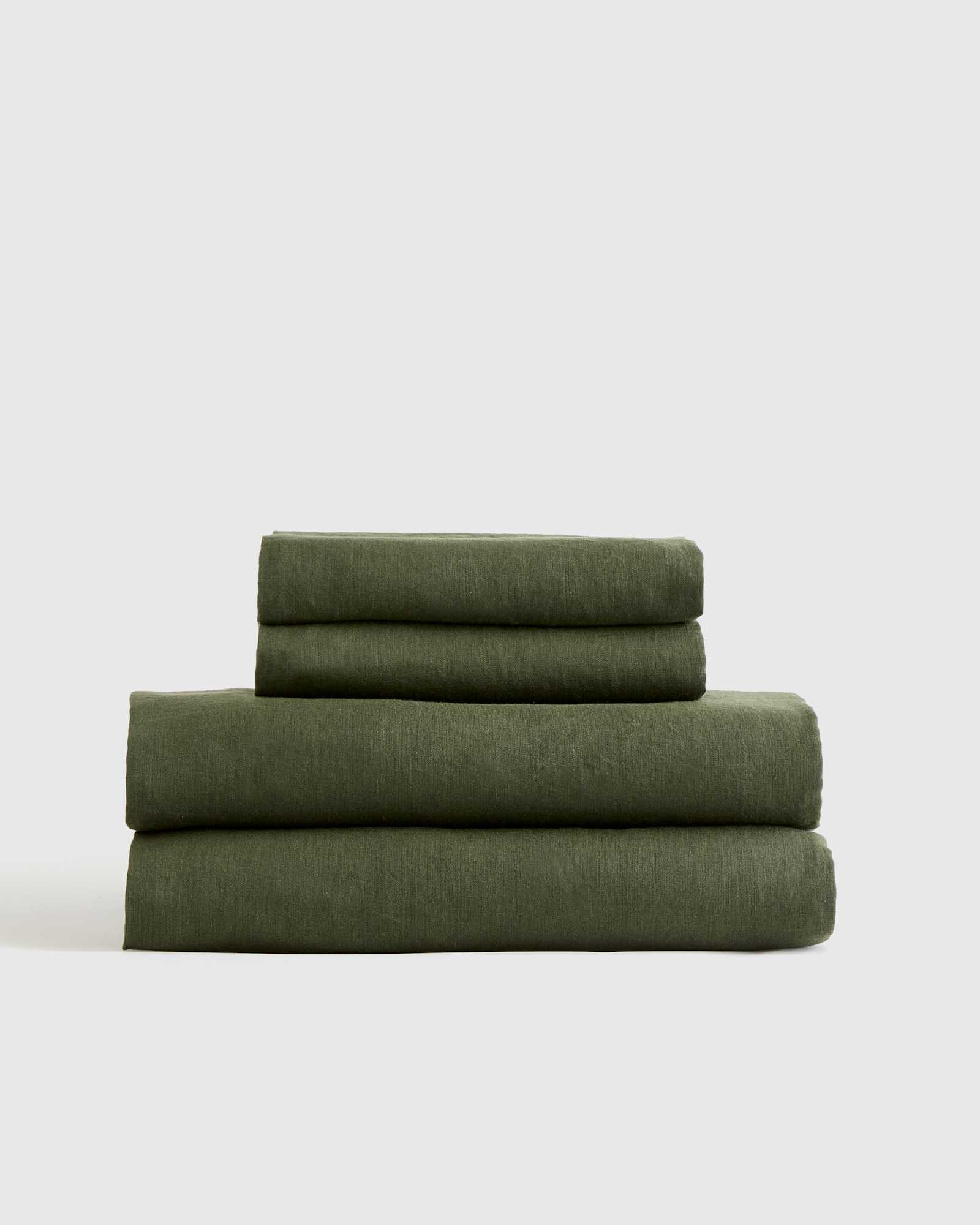 Lin Sheets Linen Sheets in Pine