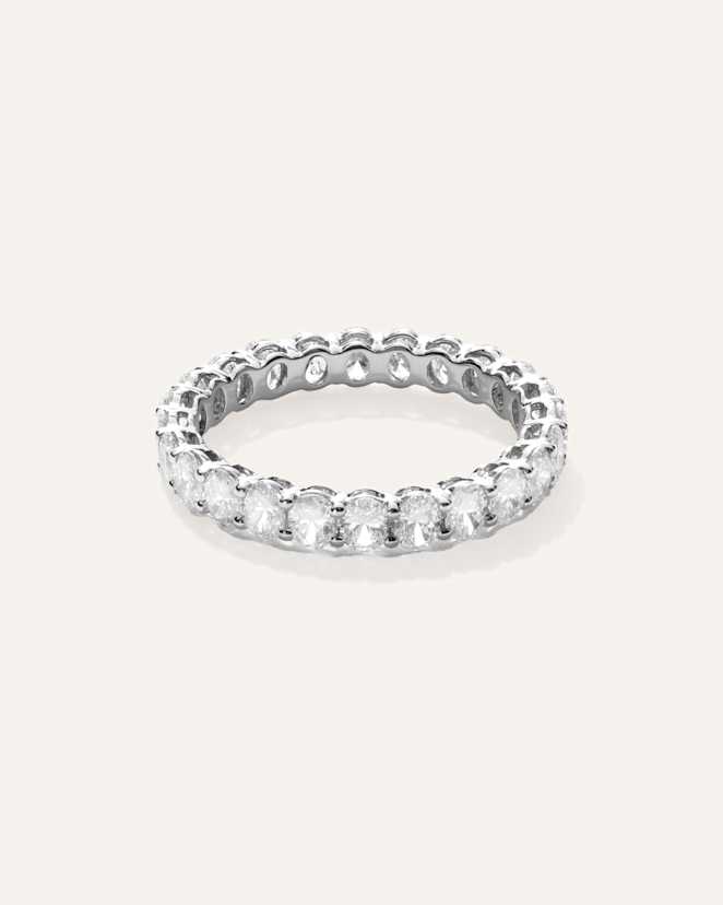 Lab Grown Diamond Round Eternity Band