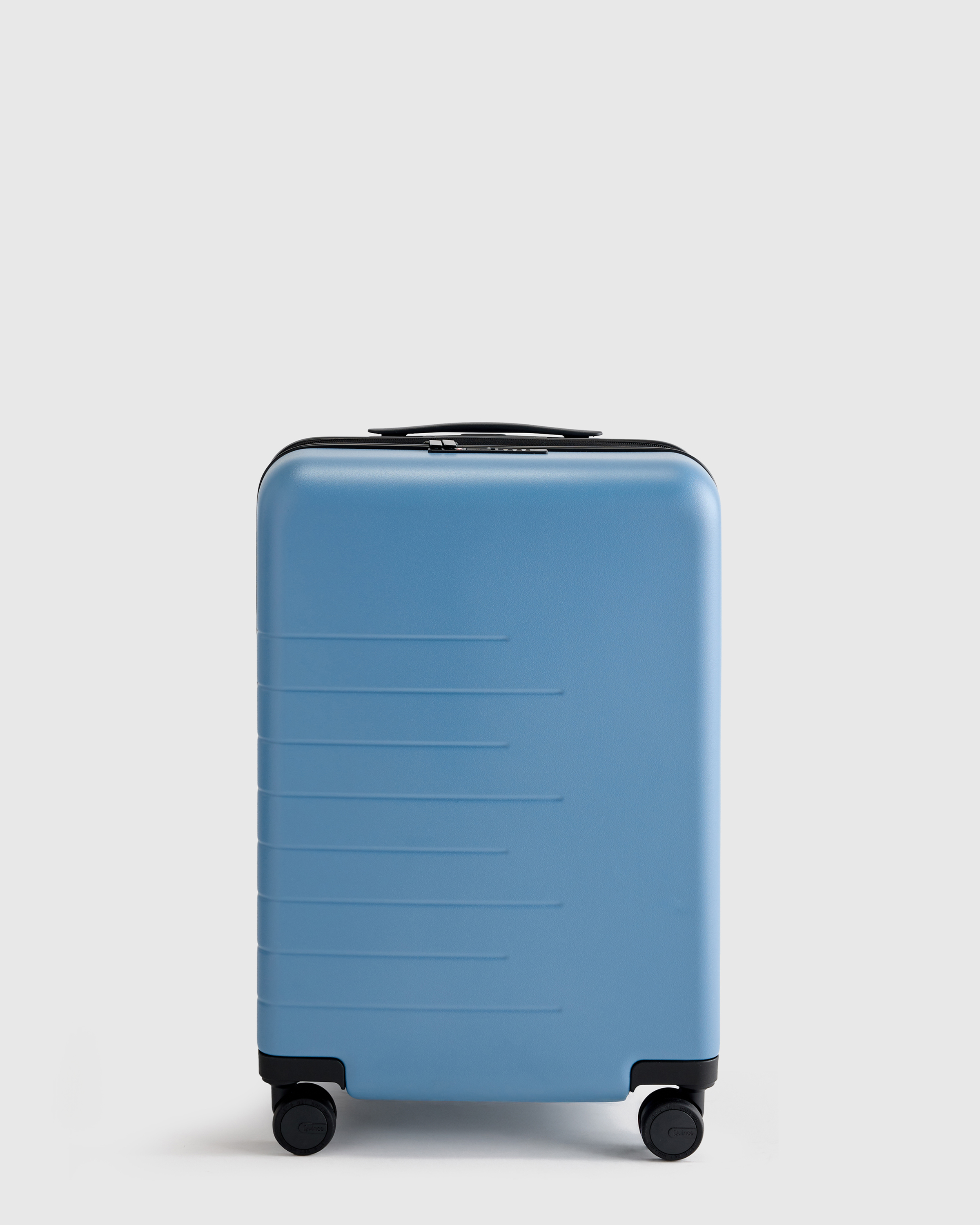 Blue Expandable Carry-On Suitcase