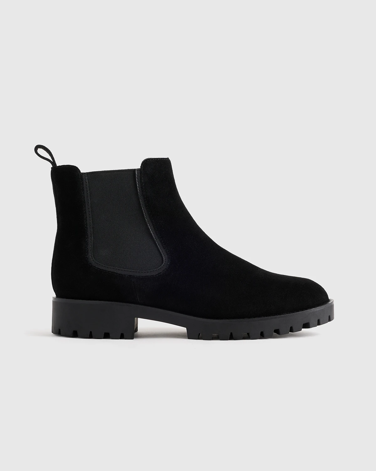 Italian Suede Lug Sole Chelsea Boot