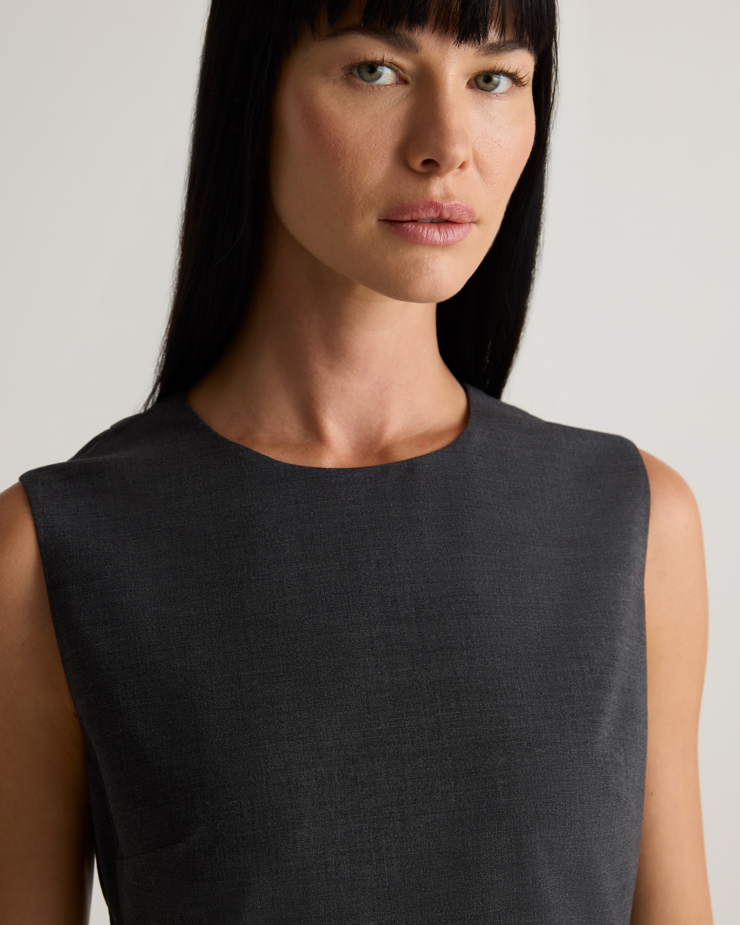 Italian Wool Sleeveless Dress
