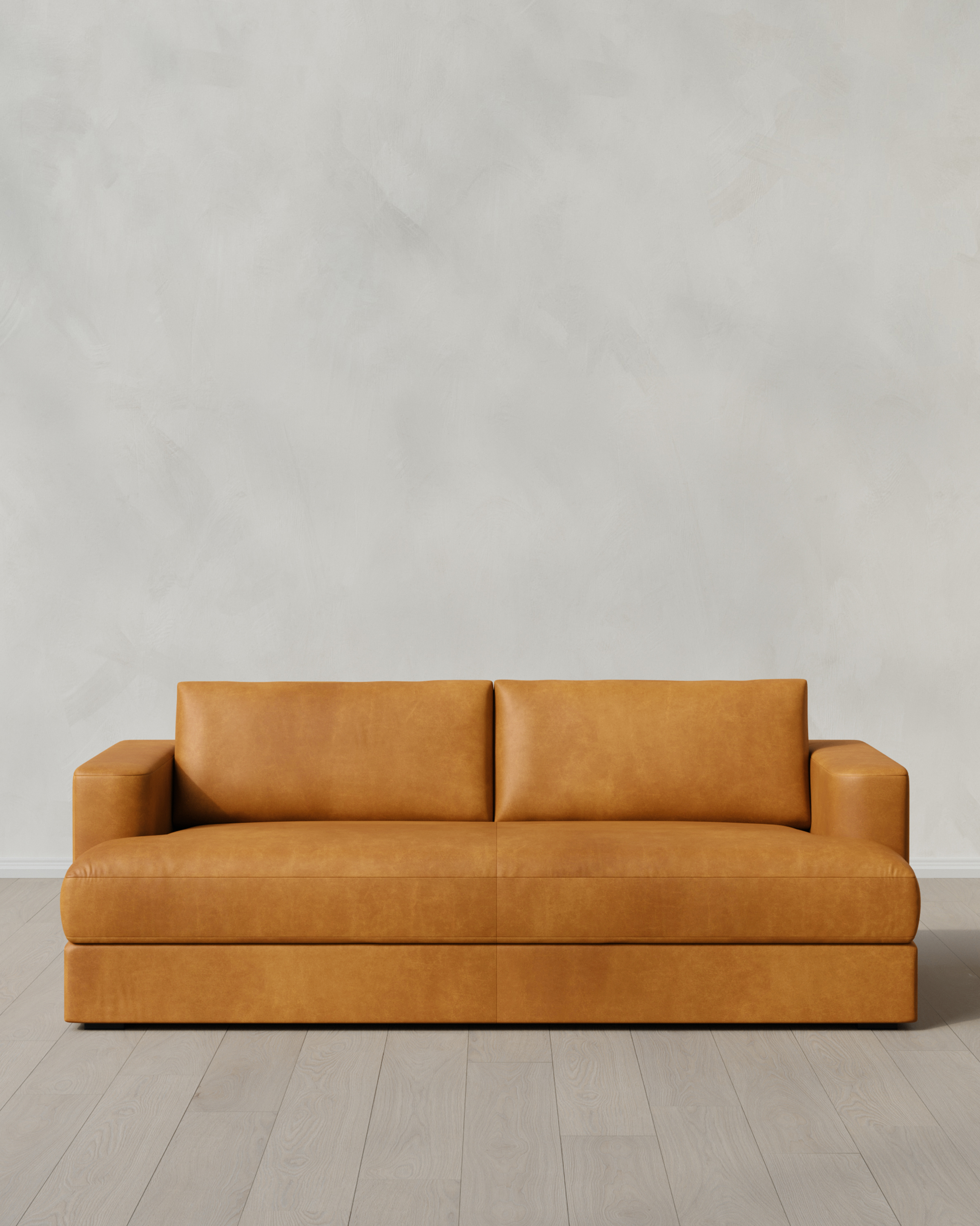 Scotch Sierra Curved Arm Sofa in Leather