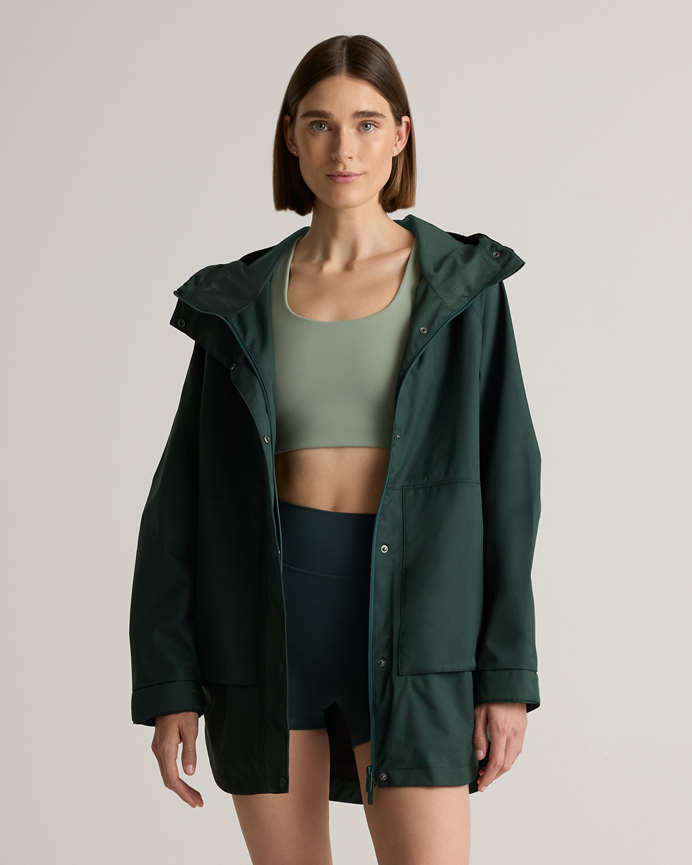 Dark Spruce Weather Proof Oversized Rain Jacket