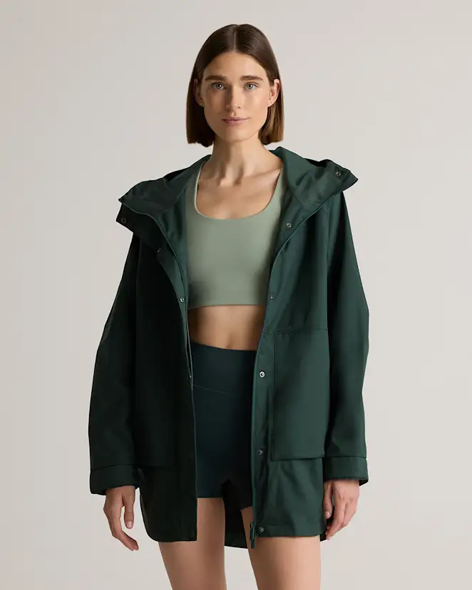Dark Spruce Weather Proof Oversized Rain Jacket