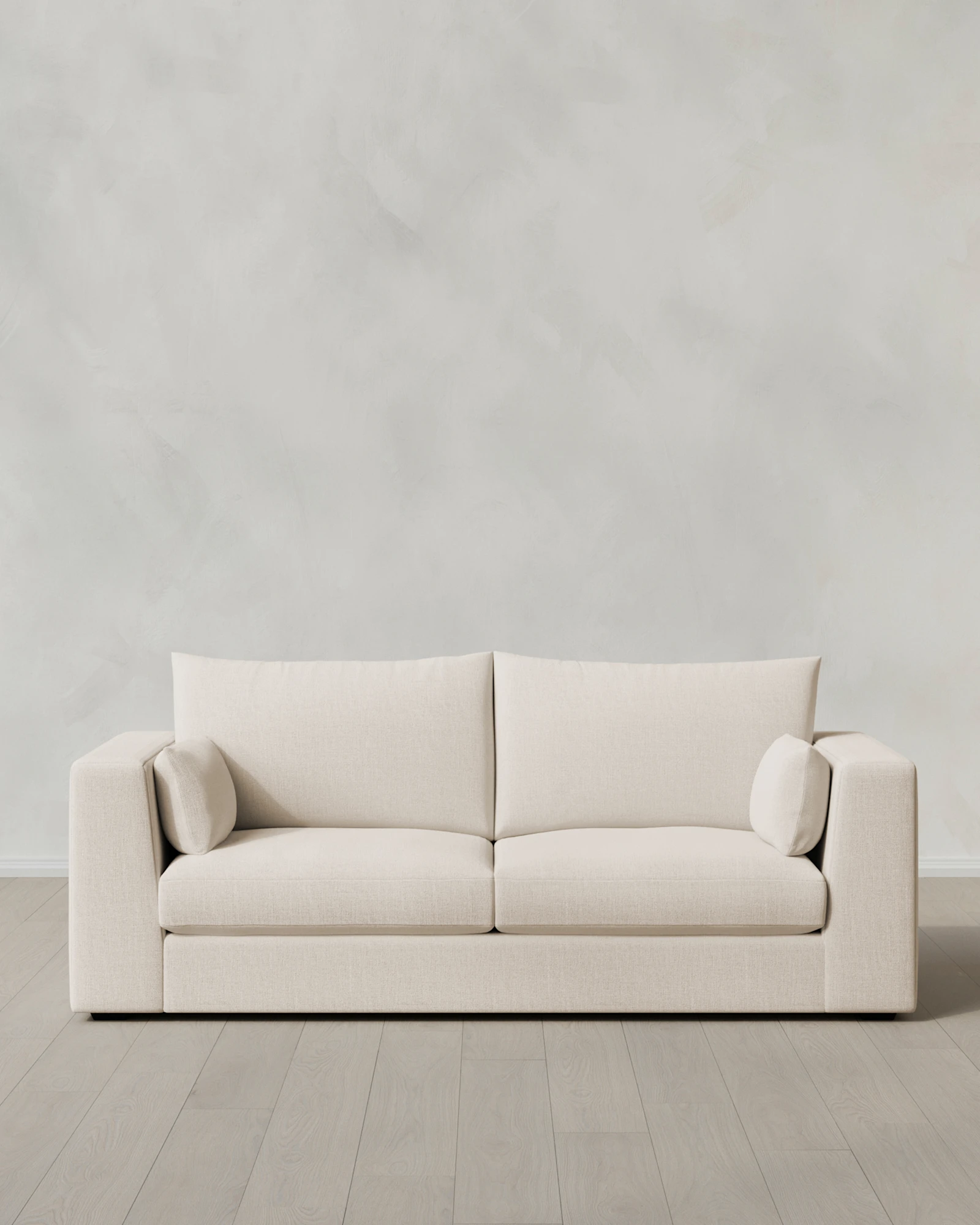 Oasis Performance Linen Blend Sofa in Pearl