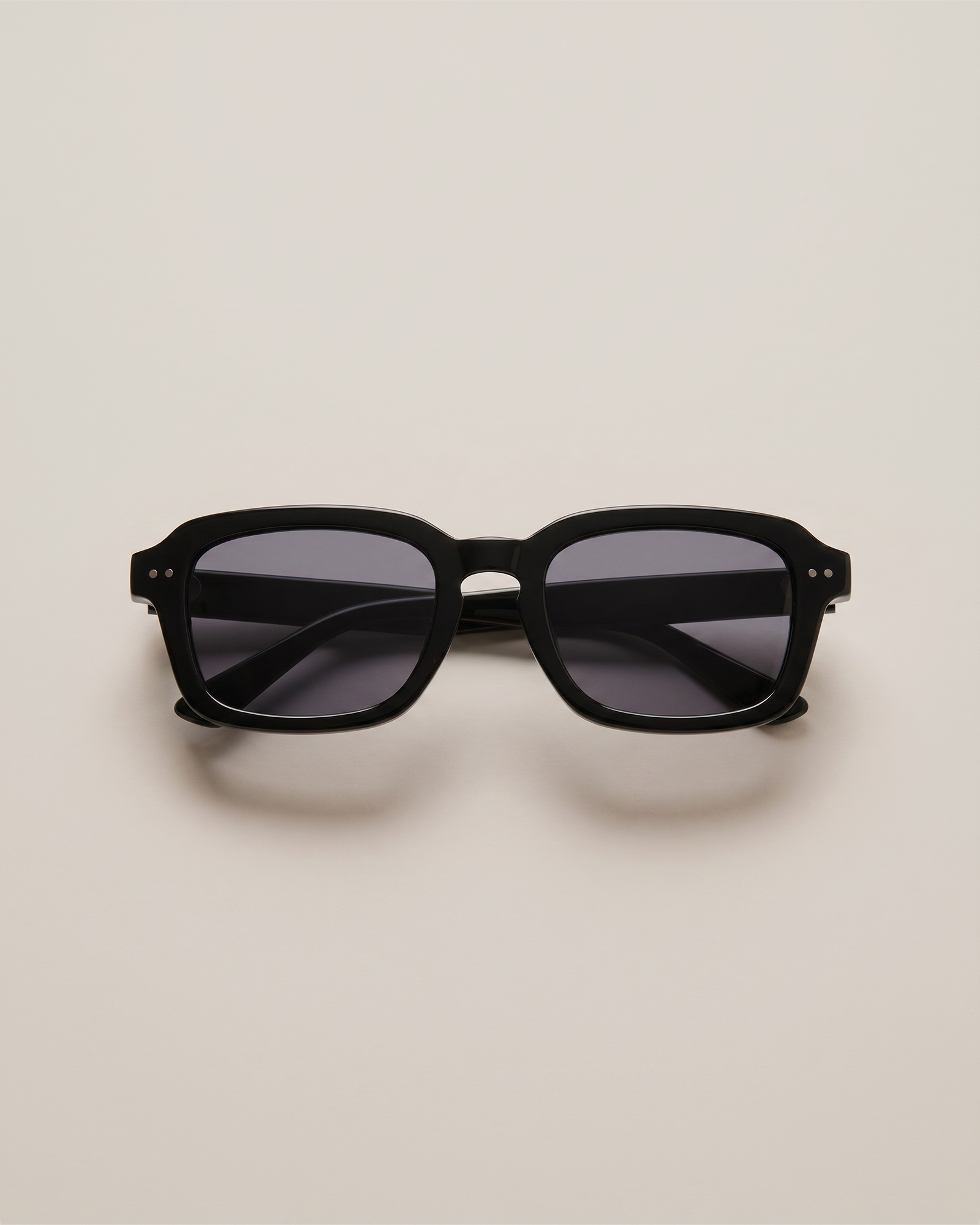 Black with Grey lens Santiago Polarized Acetate Sunglasses