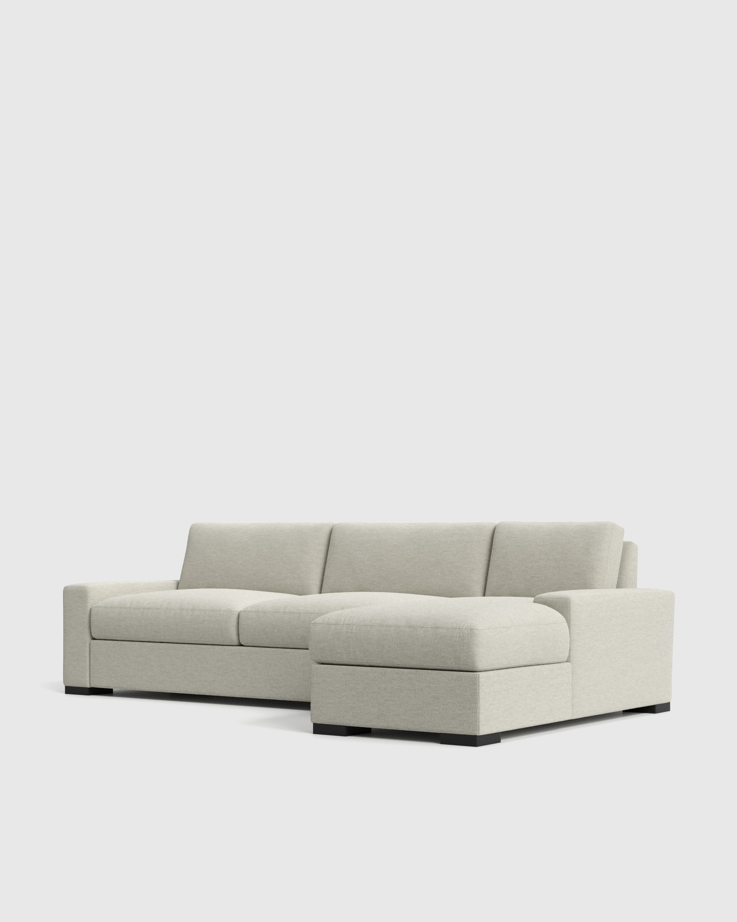 Stillman Performance Basketweave Chaise Sectional - Thumbnail 2