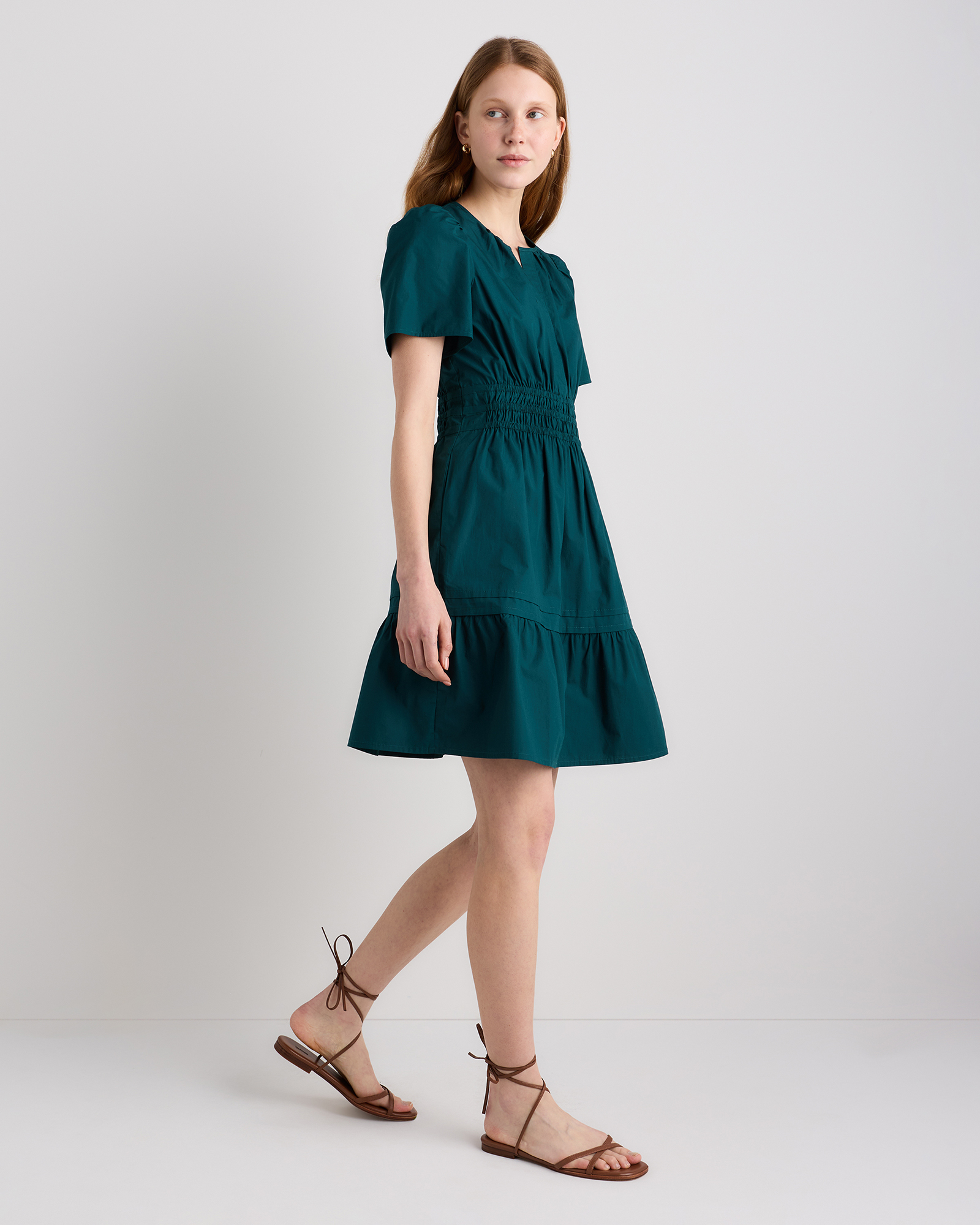 100% Organic Cotton Tiered Mini Dress