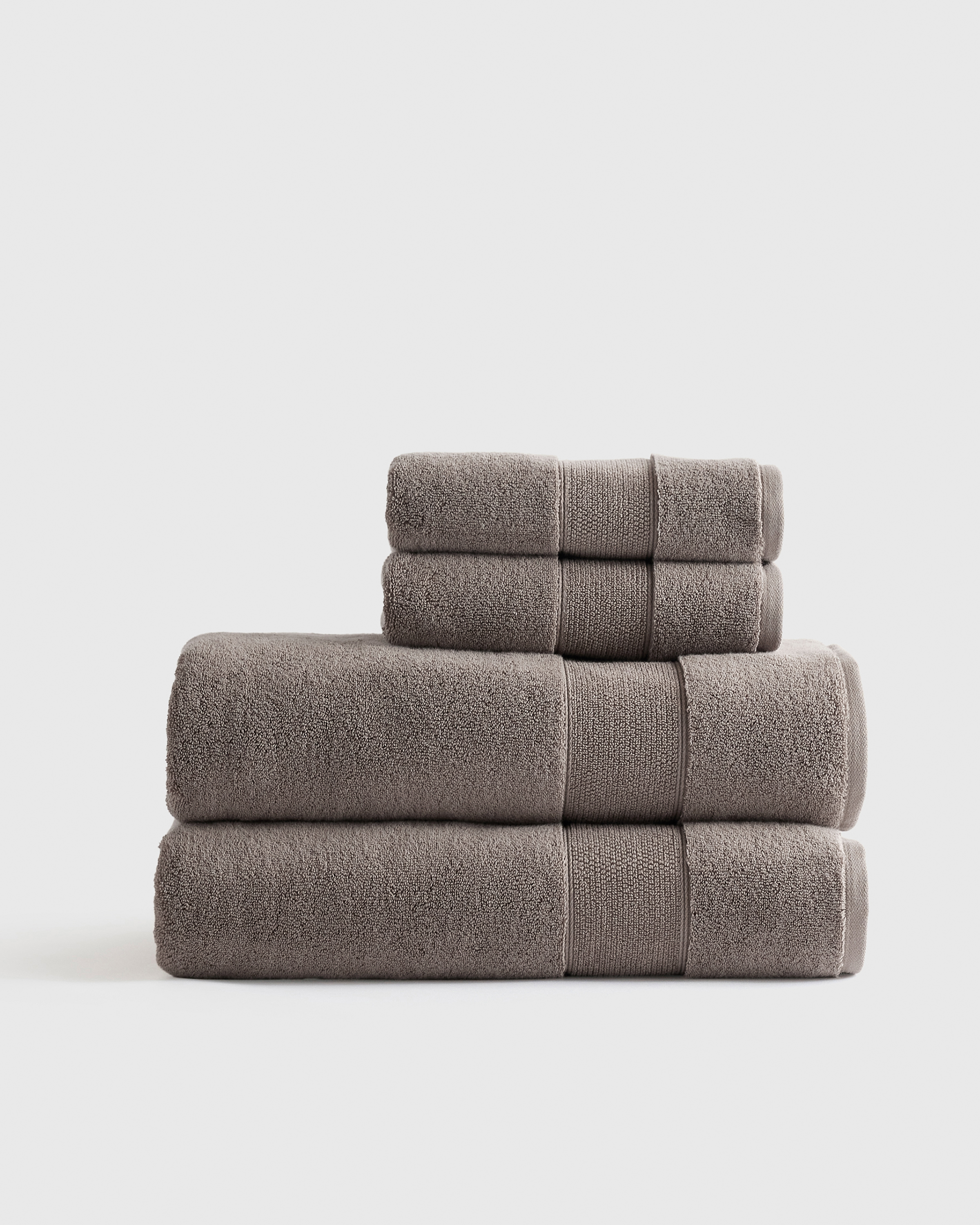 Heather Brown Classic Organic Turkish Cotton Bath Sheet Bundle (4 pieces)