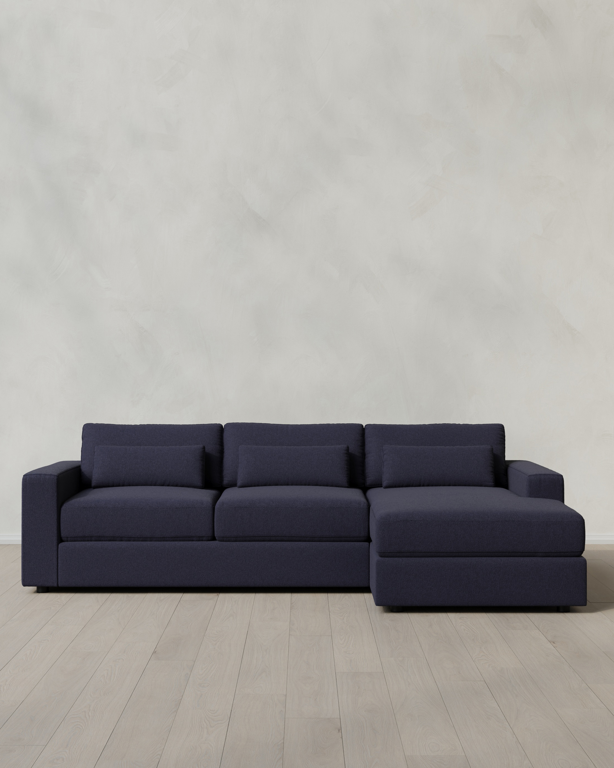 Bruno Leather Chaise Sectional
