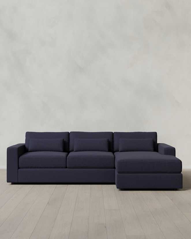 Bruno Leather Chaise Sectional