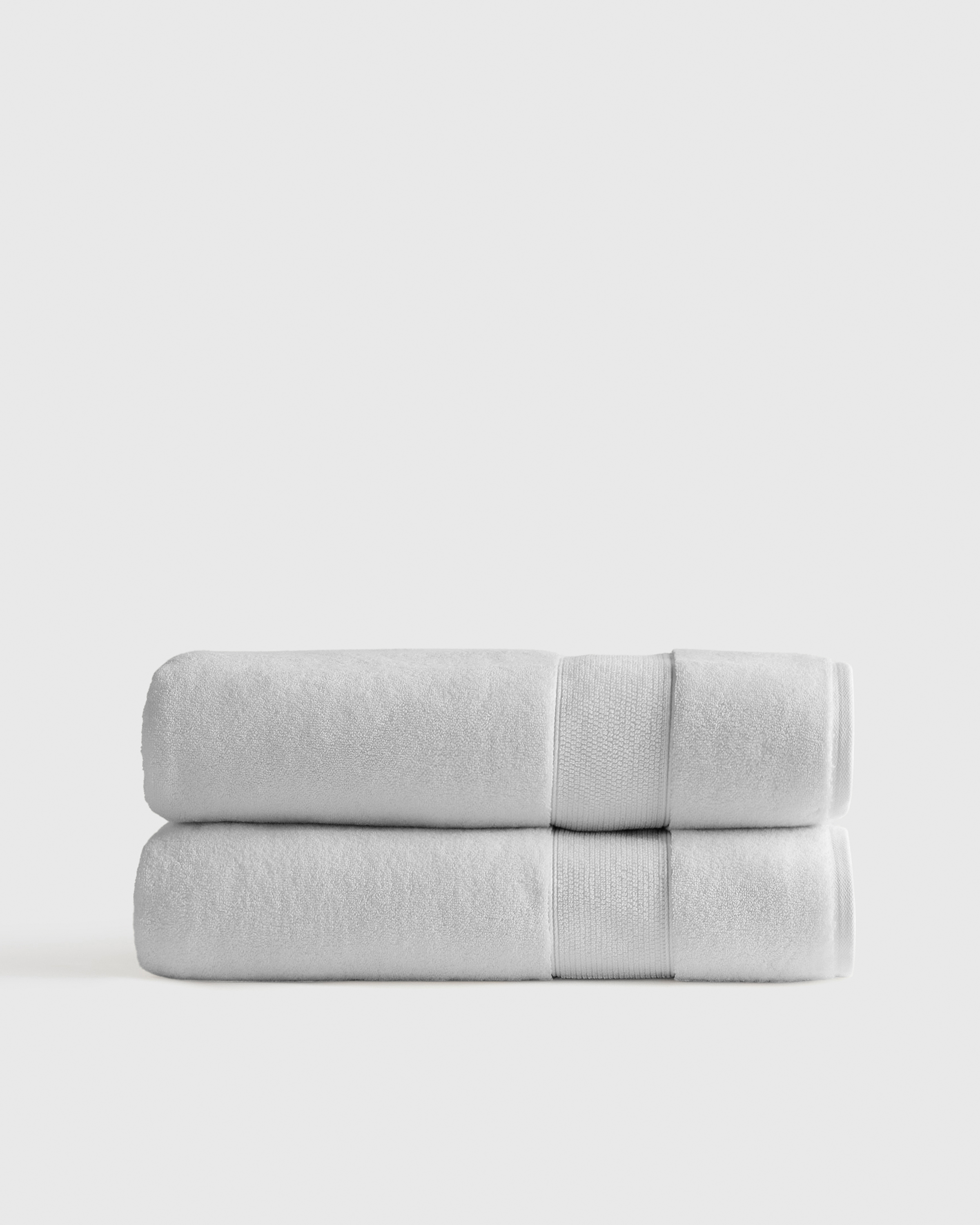 Light Grey Classic Organic Turkish Cotton Bath Sheet (Set of 2)