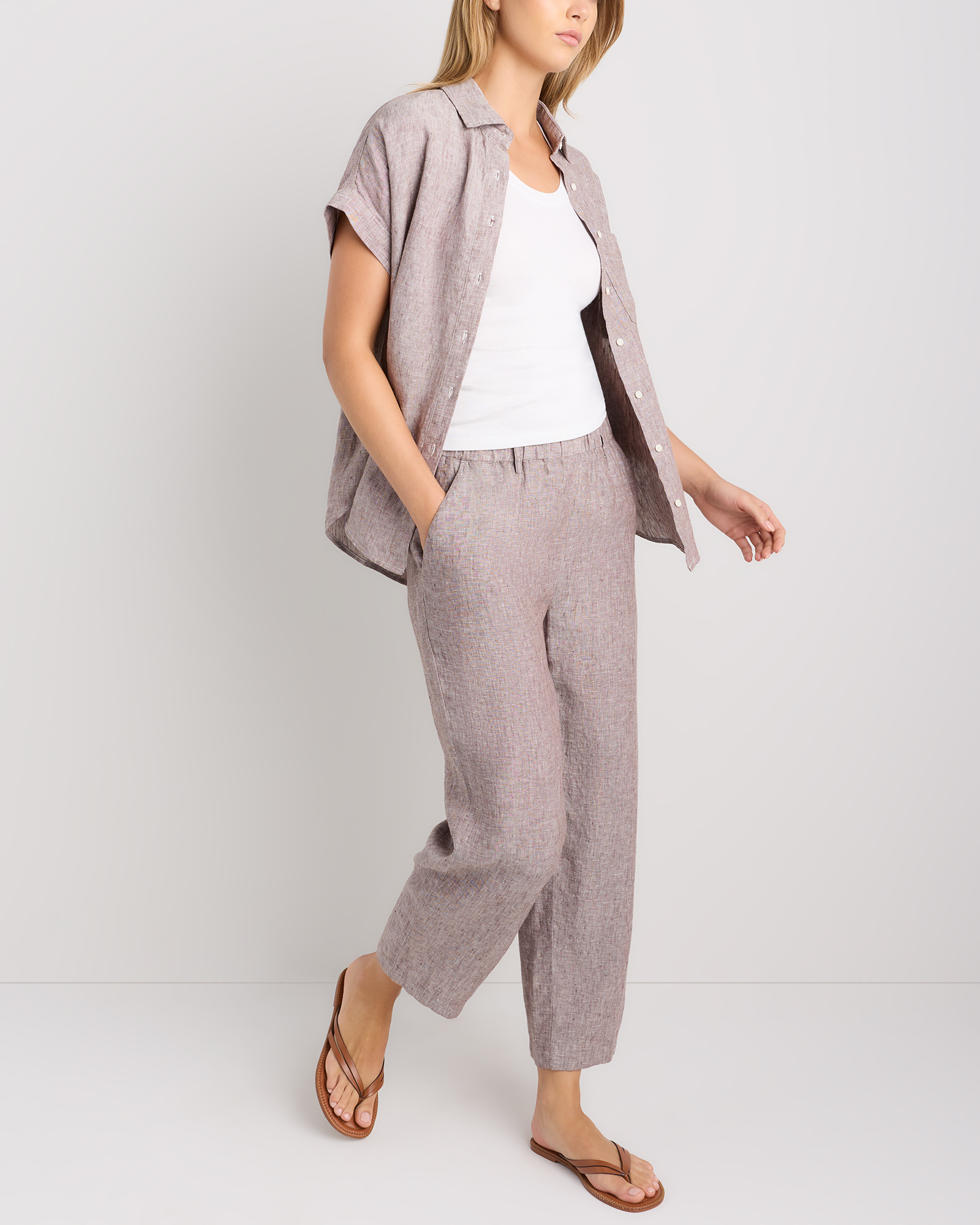 Women's 100% European Linen Pants