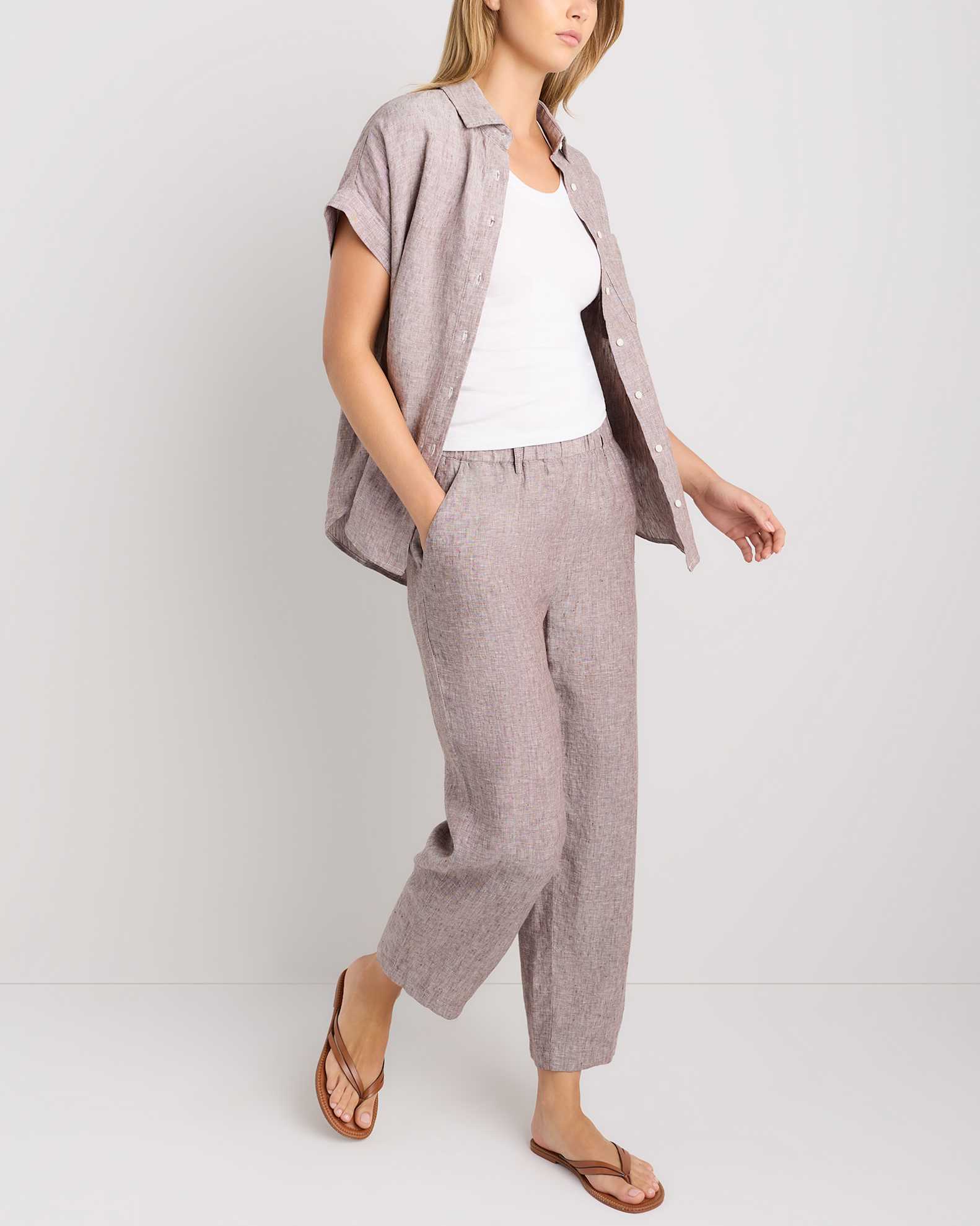 Women's 100% European Linen Pants