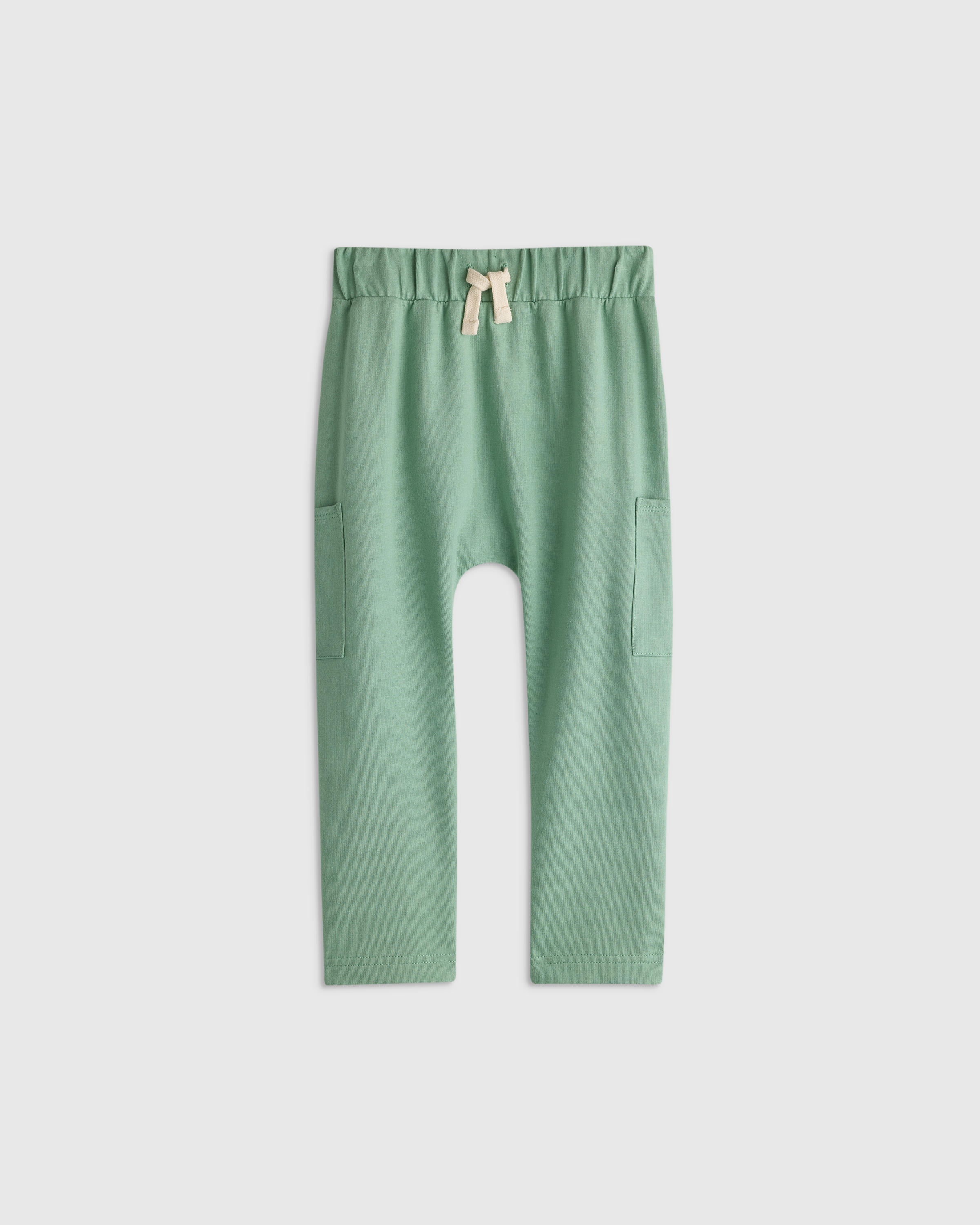 Sage Green Organic Cotton French Terry Pocket Pants