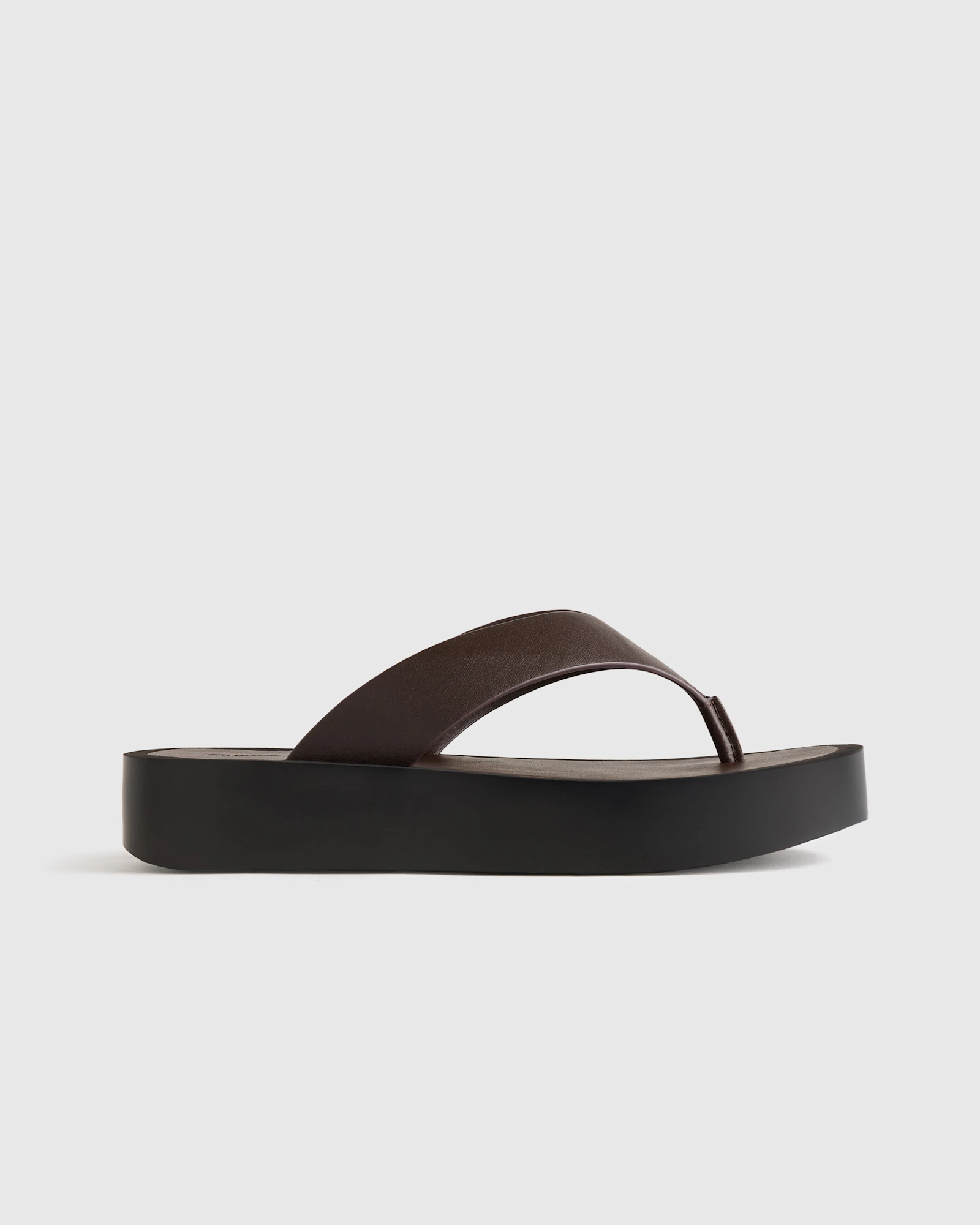 Italian Leather Thong Platform Sandal
