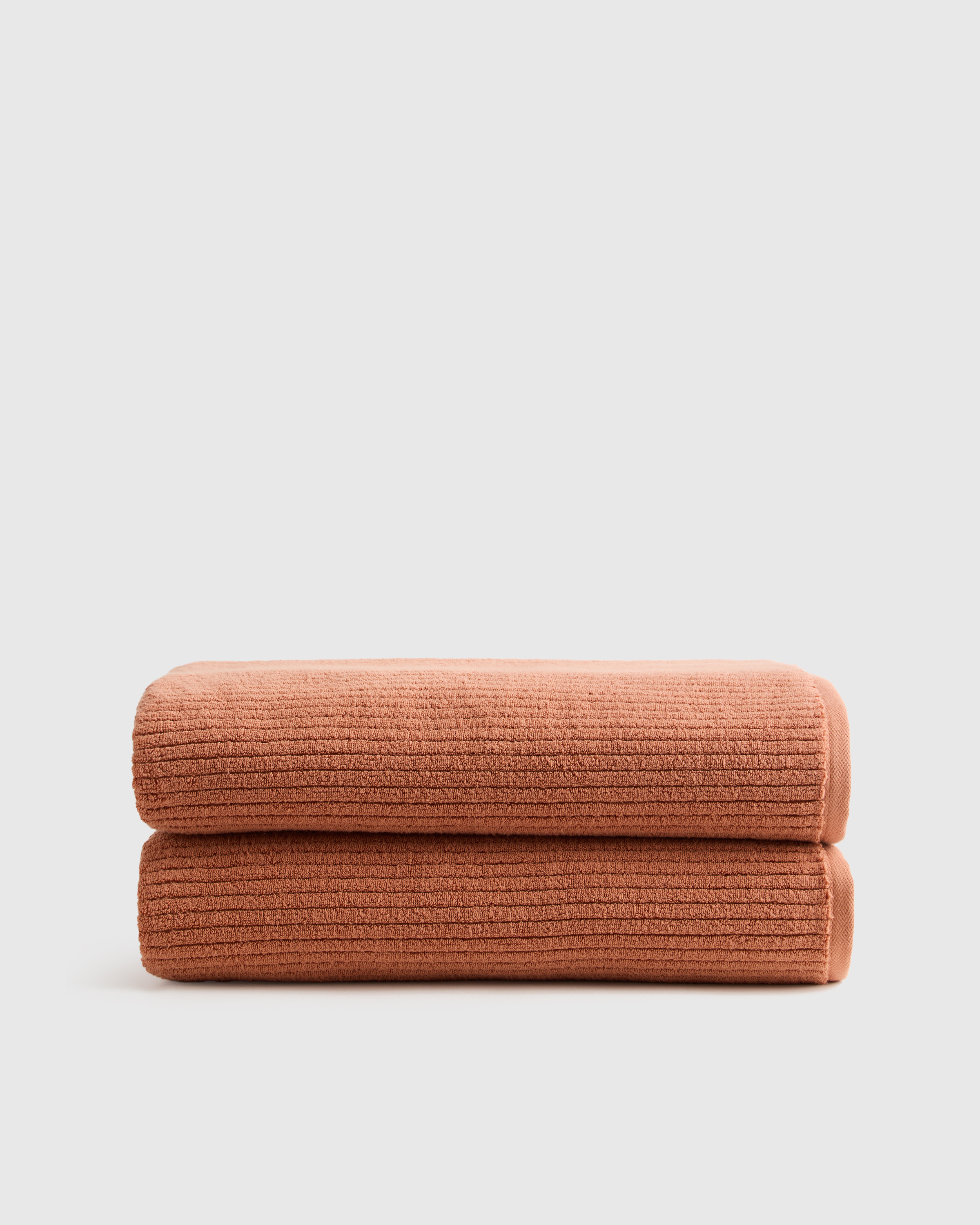 Ribbed Organic Turkish Cotton Bath Sheet (Set of 2)
