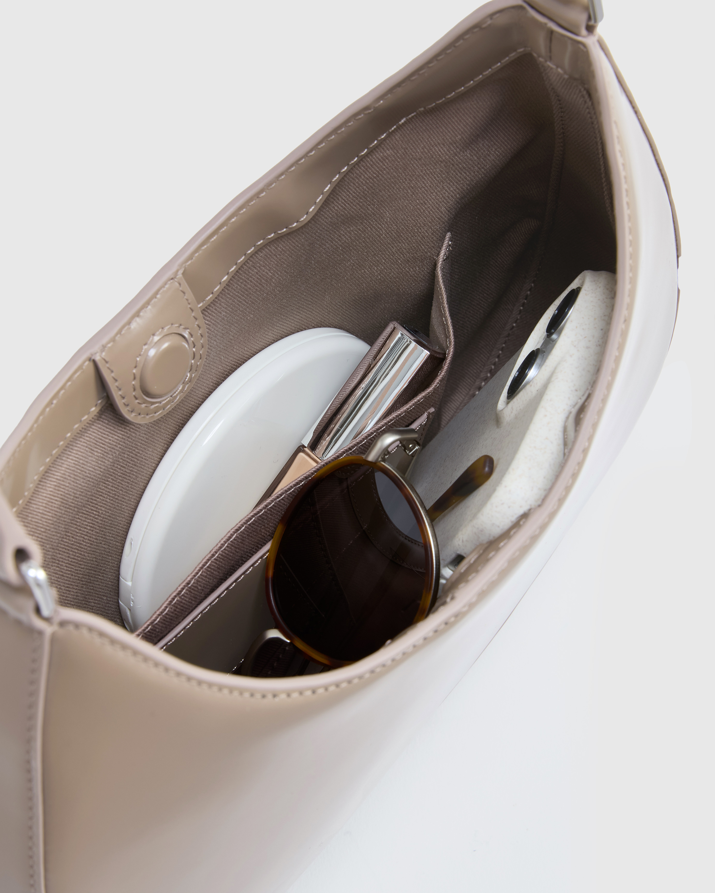 Italian Abrasivato Leather Shoulder Bag
