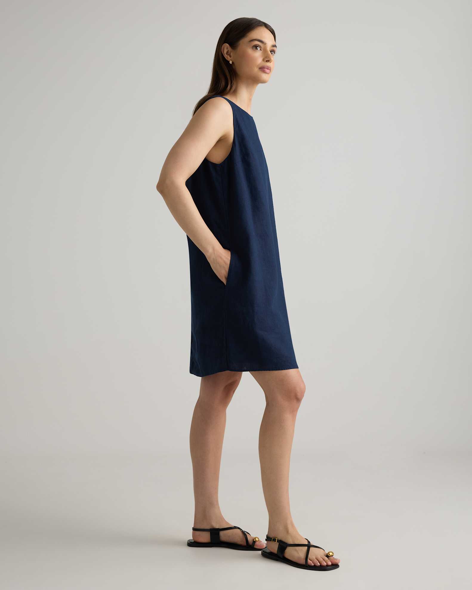 navy blue tank dress Buffalo Jeans Women's Drea Sleeveless Eyelet Tank Dress, Navy