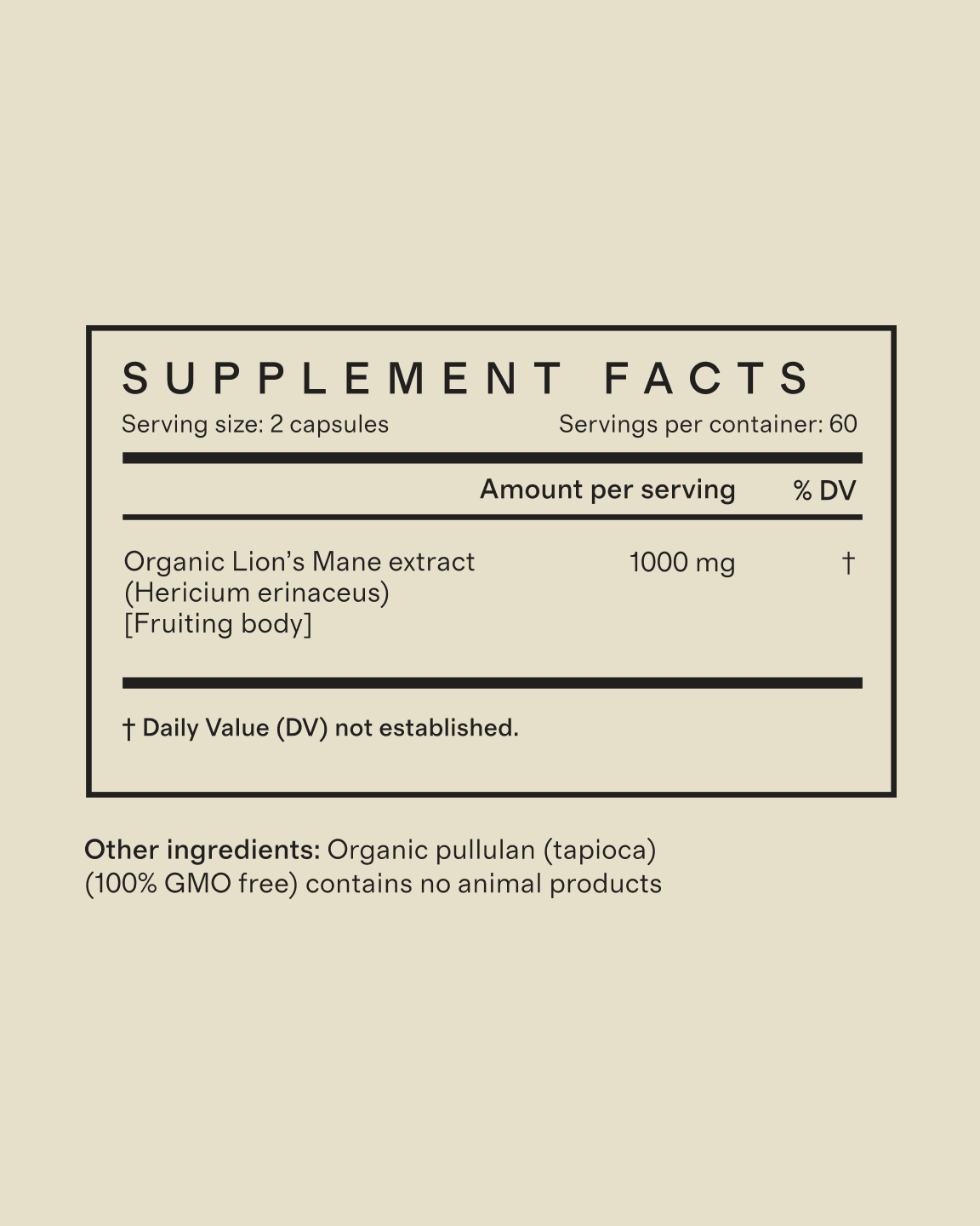 supplement facts