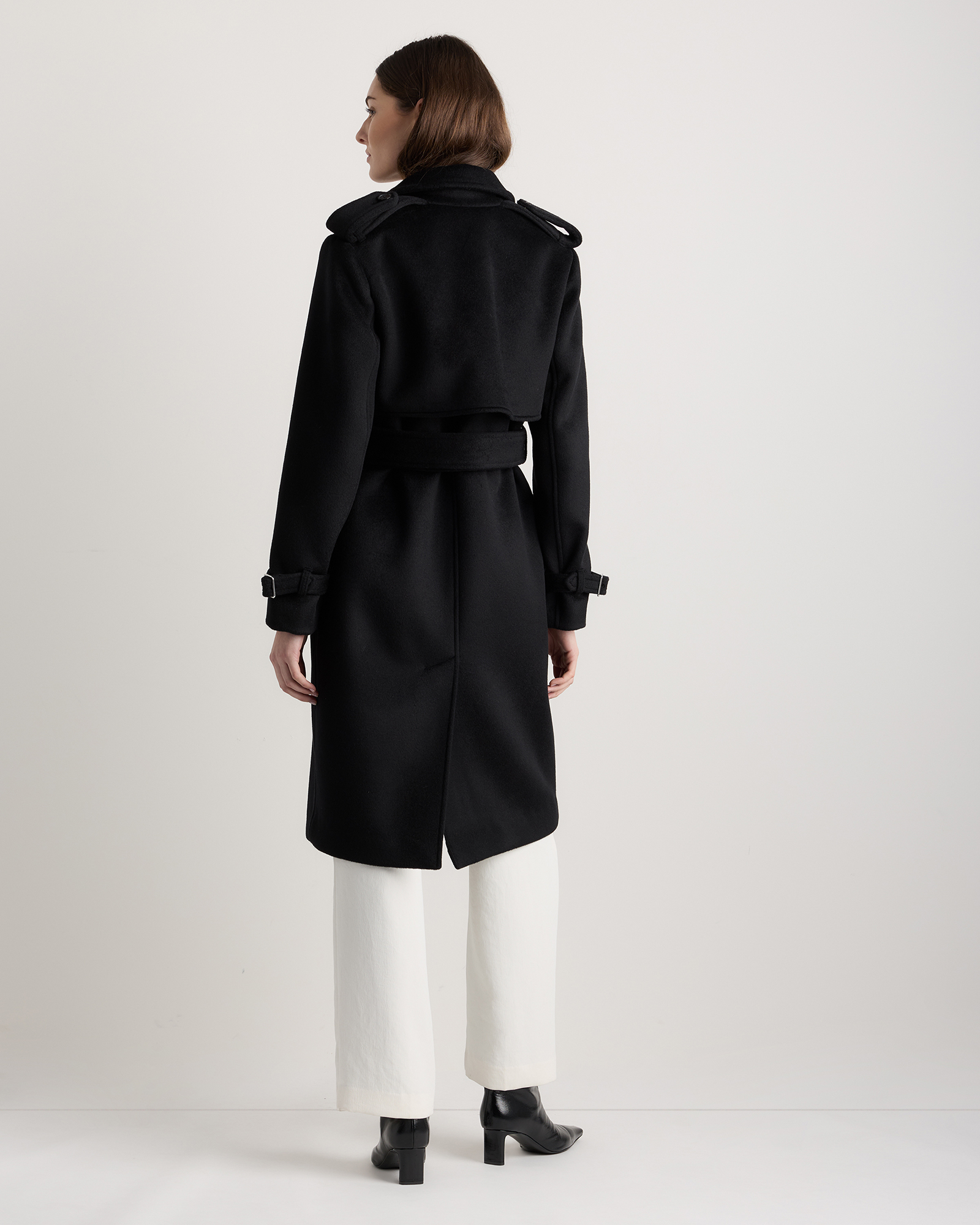 100% Mongolian Cashmere Trench Coat