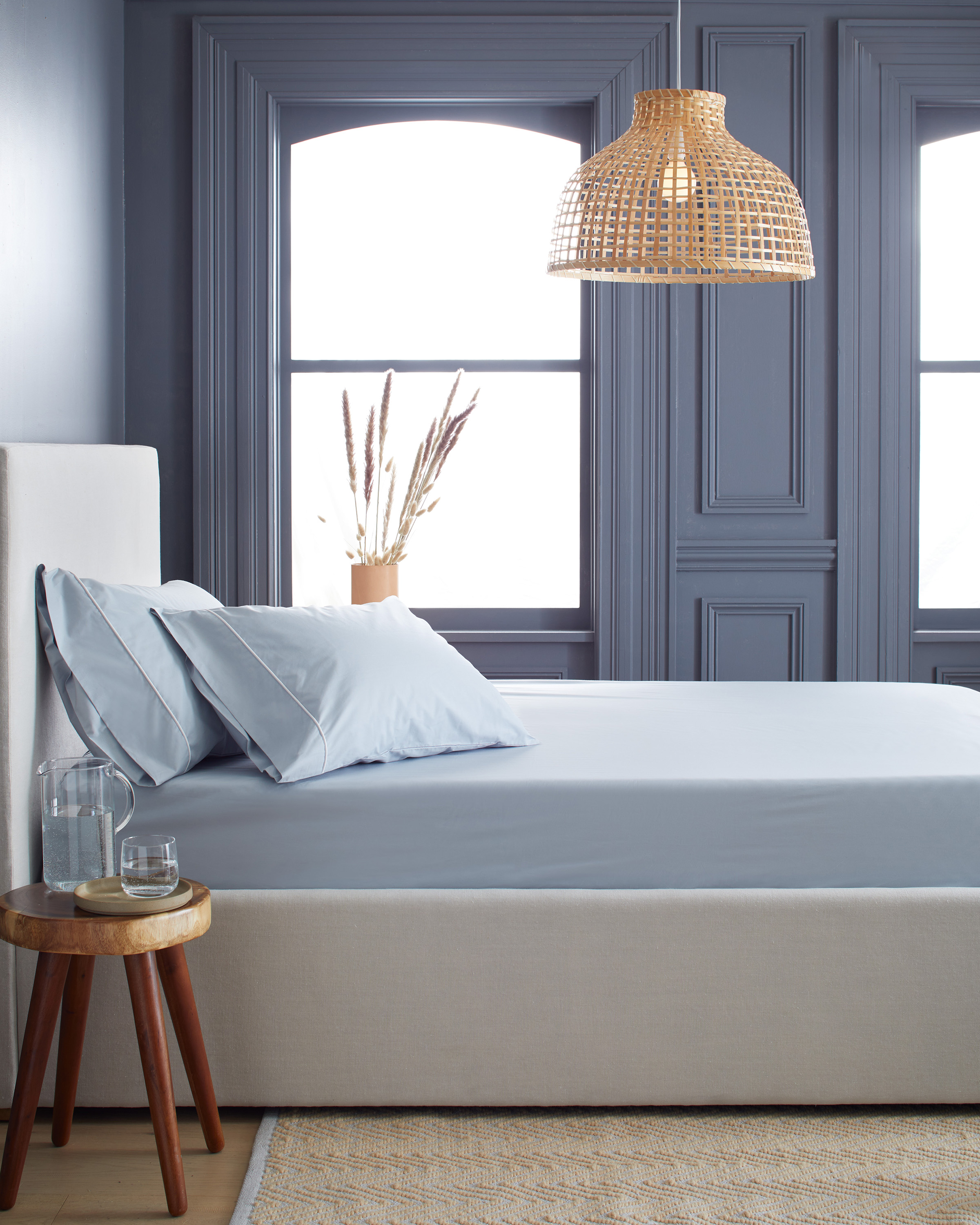 Classic Organic Percale Piped Pillowcase Set - Thumbnail 3