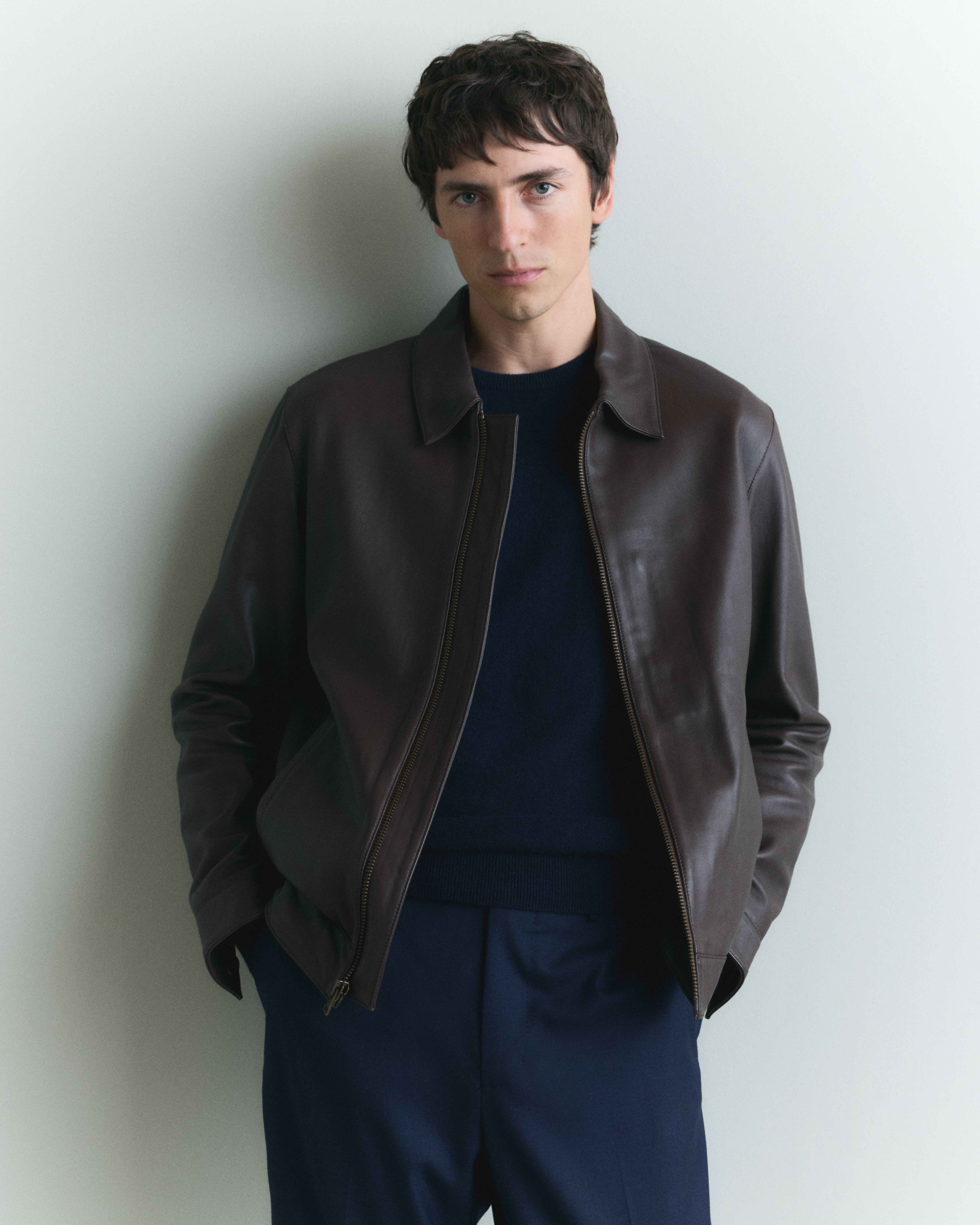 100% Leather Harrington Jacket