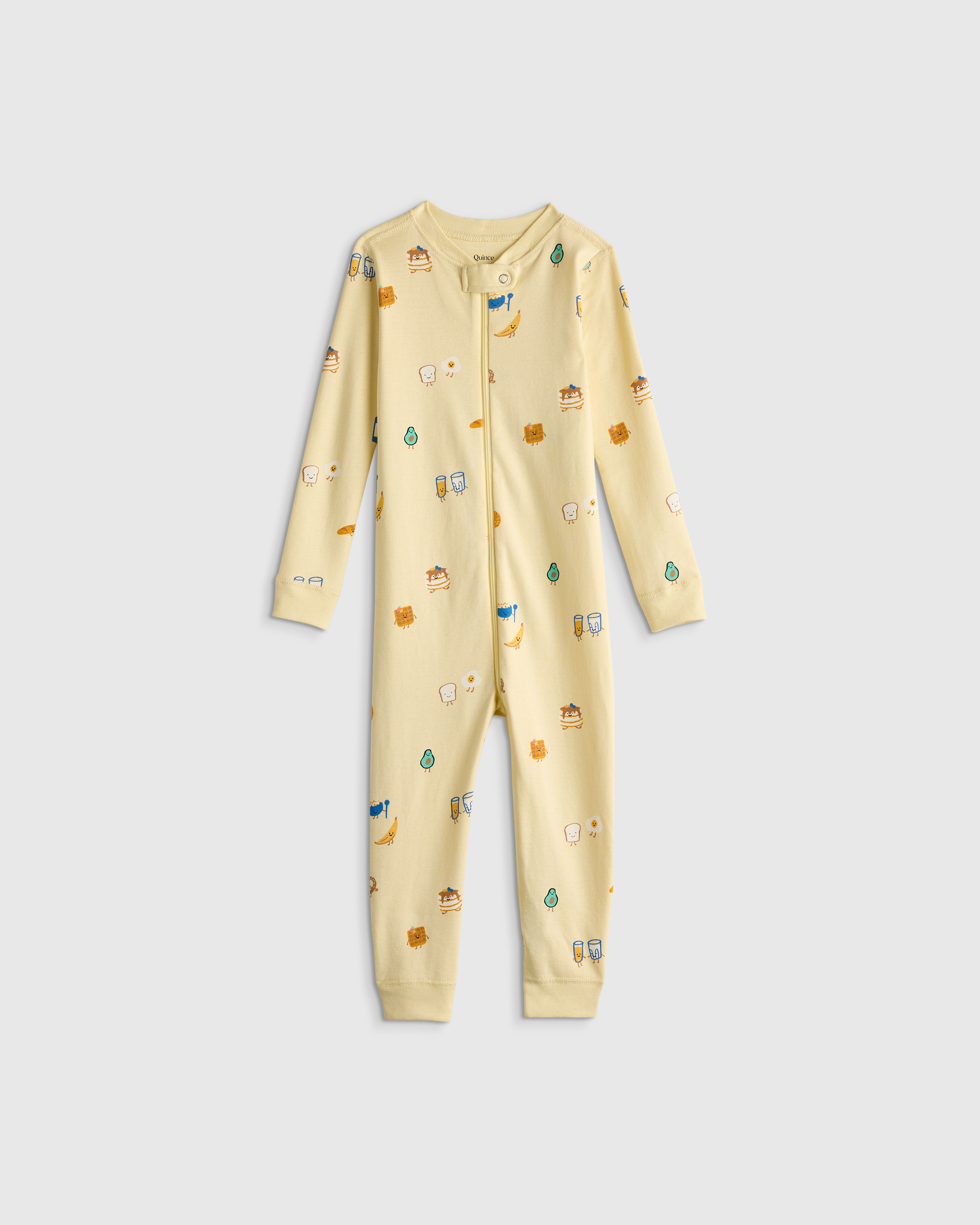 Breakfast Buddies 100% Organic Cotton One Piece Pajama 