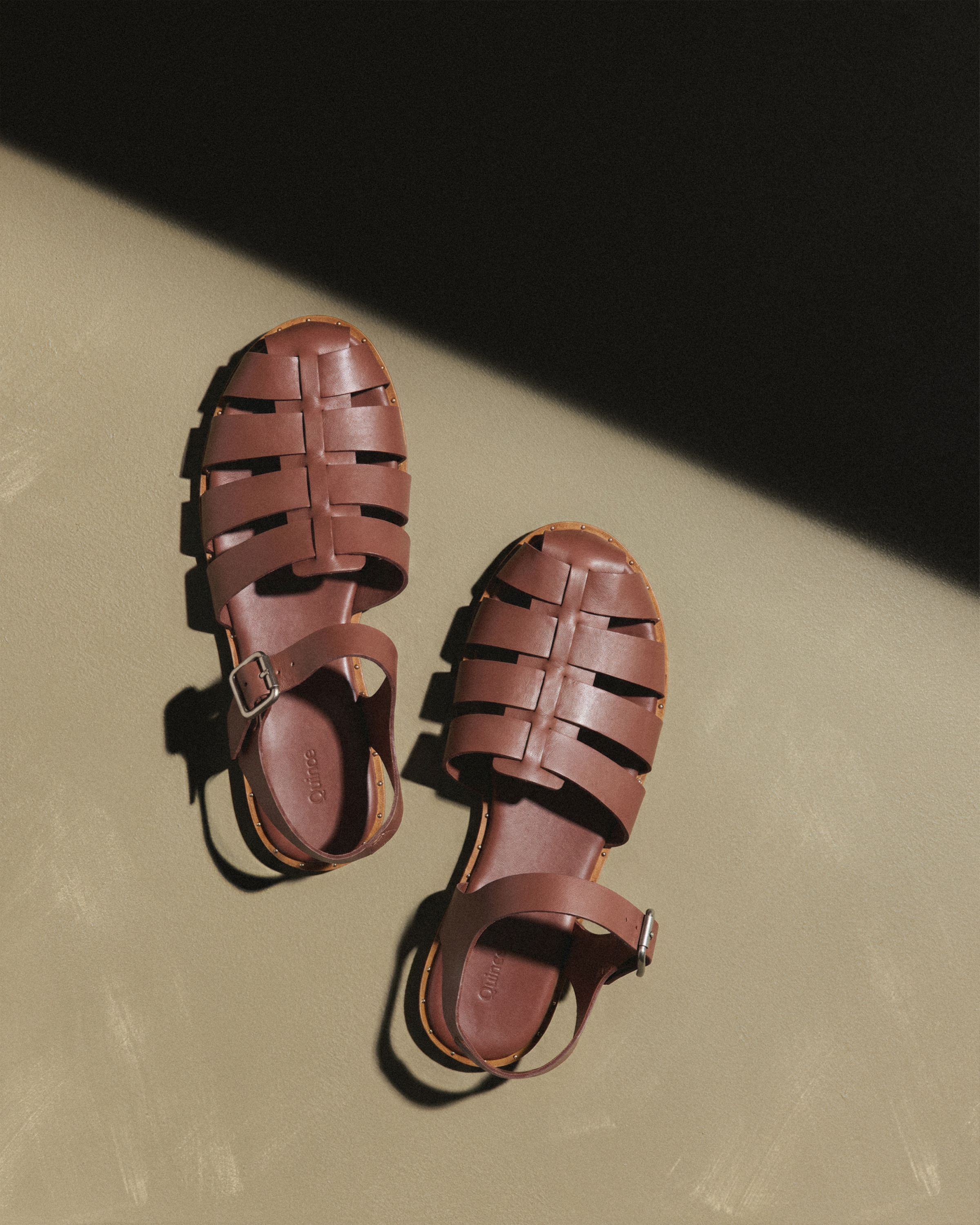 Brandy Italian Leather Fisherman Sandal