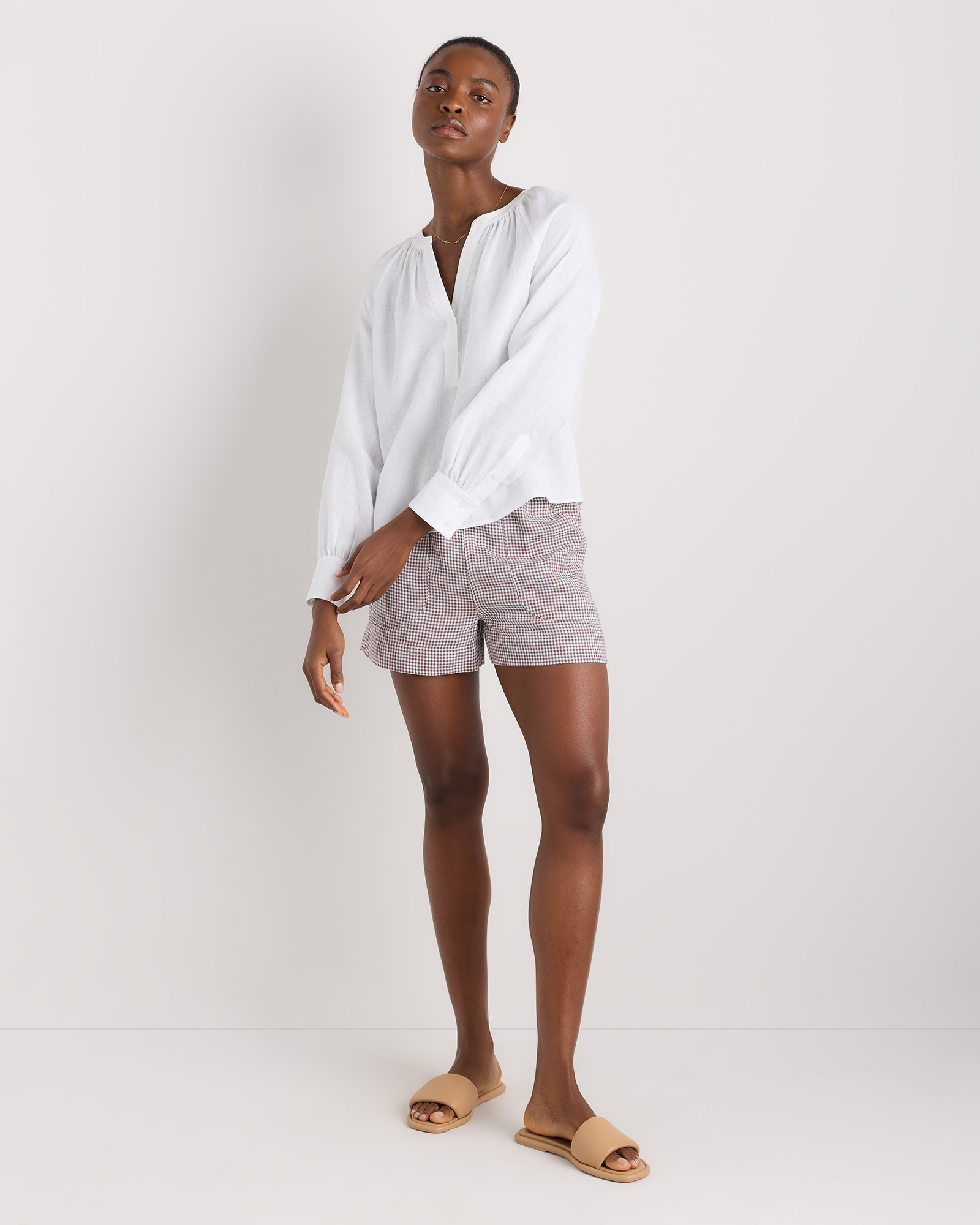 Women's 100% European Linen Shorts