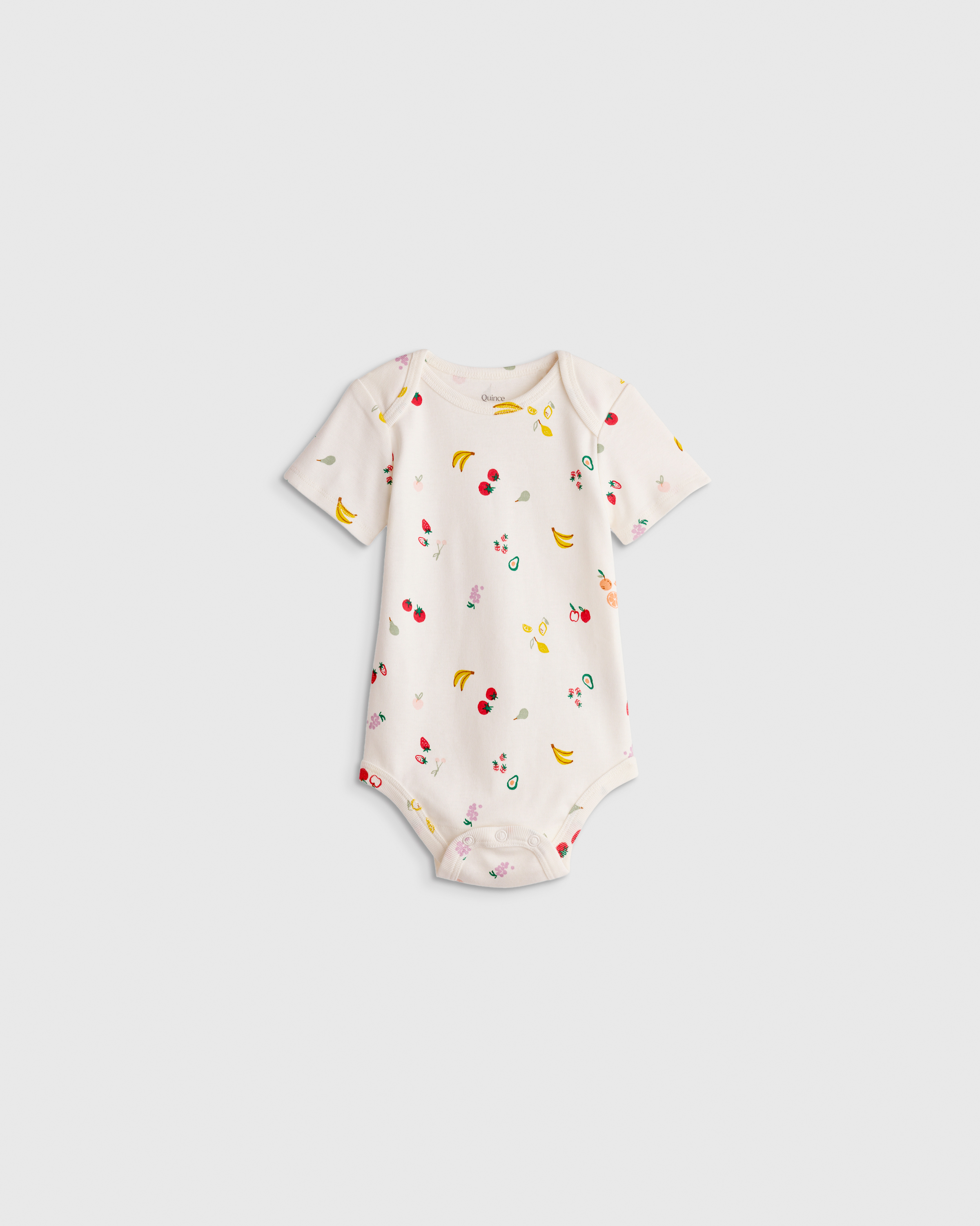 Quince Short Sleeve Bodysuit In White