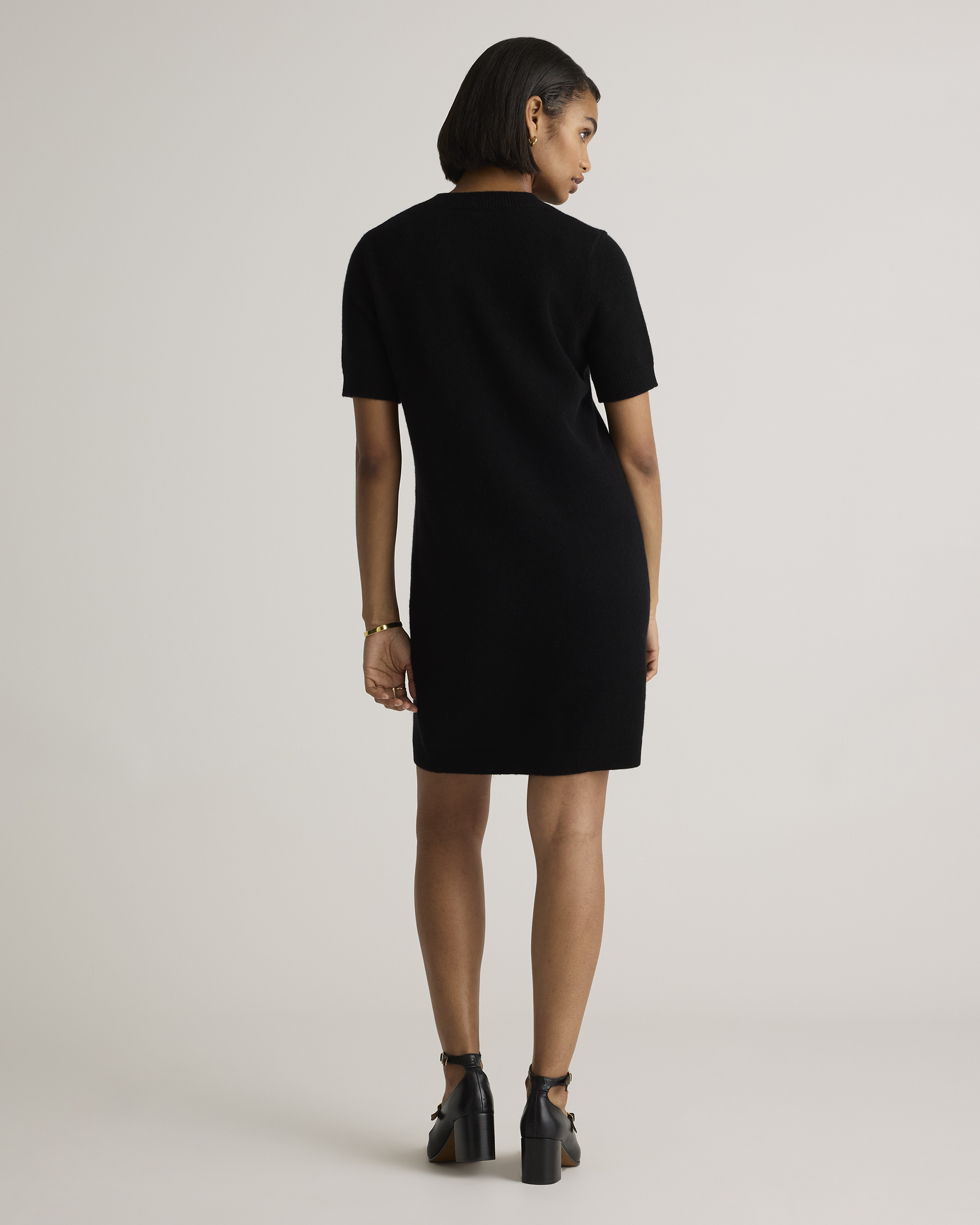 mini black dress short sleeve Millie Black Short Dress main image 1