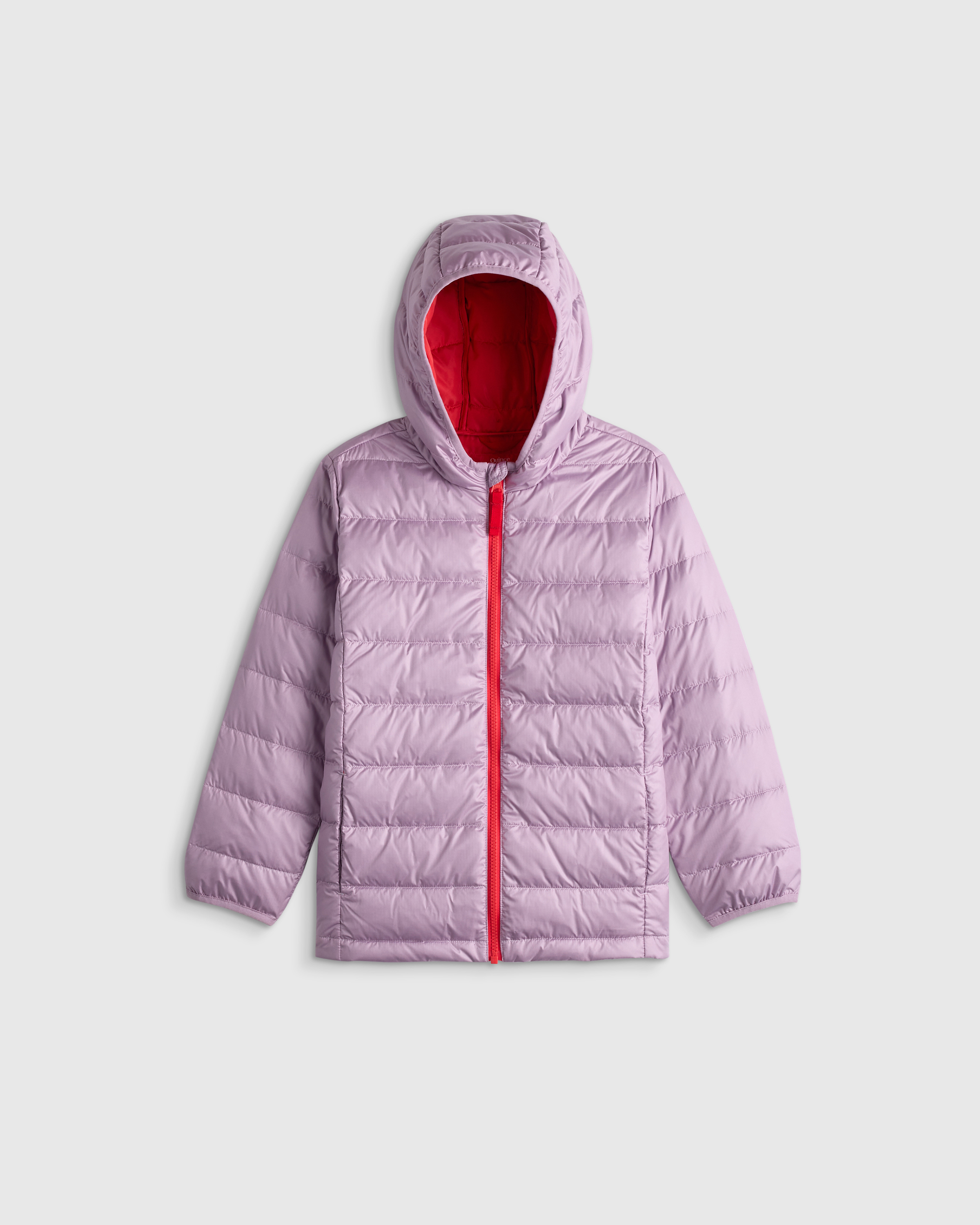 Lavender Mist Lightweight Down Hooded Puffer Jacket