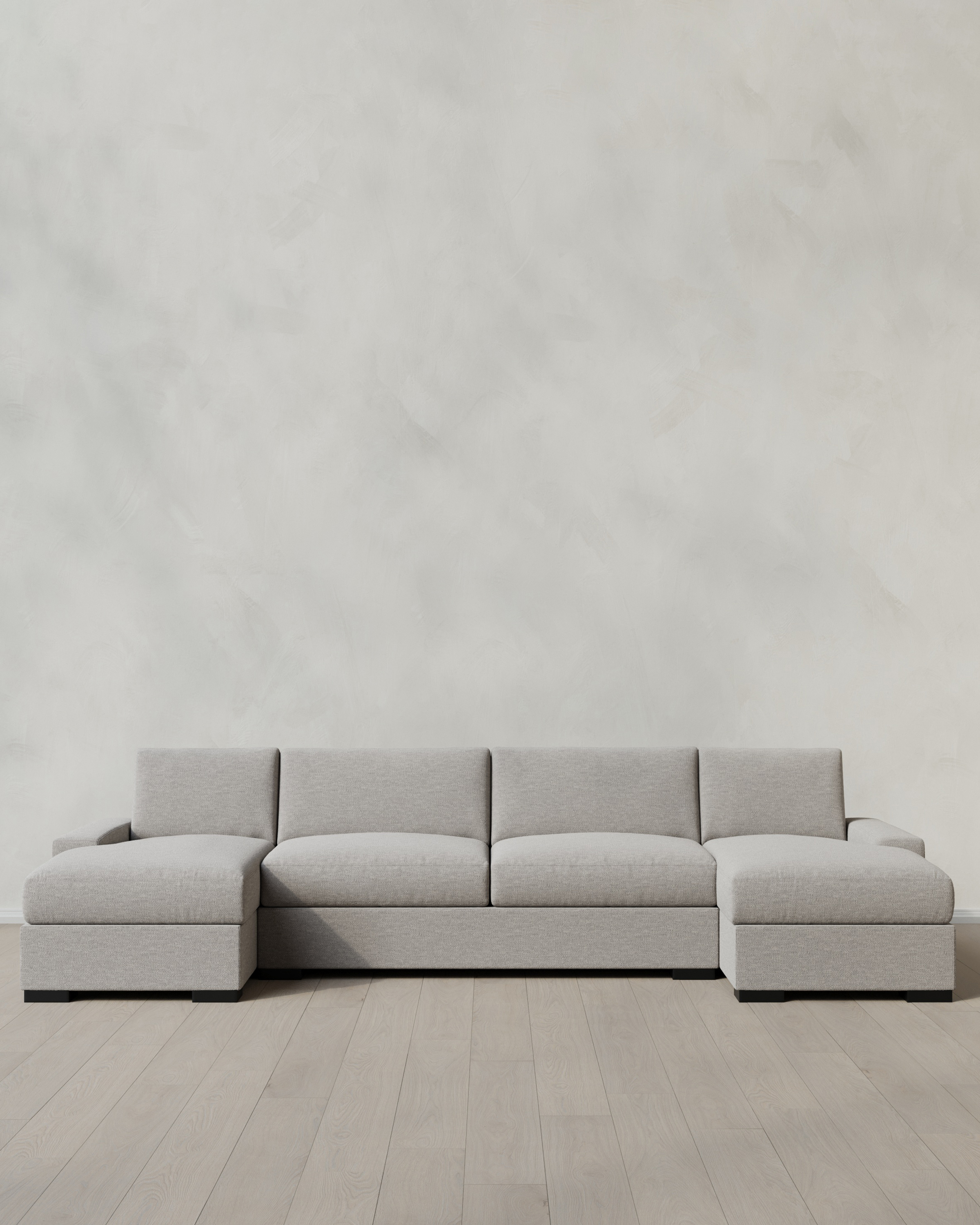 Fog Stillman U Sectional in Performance Basketweave