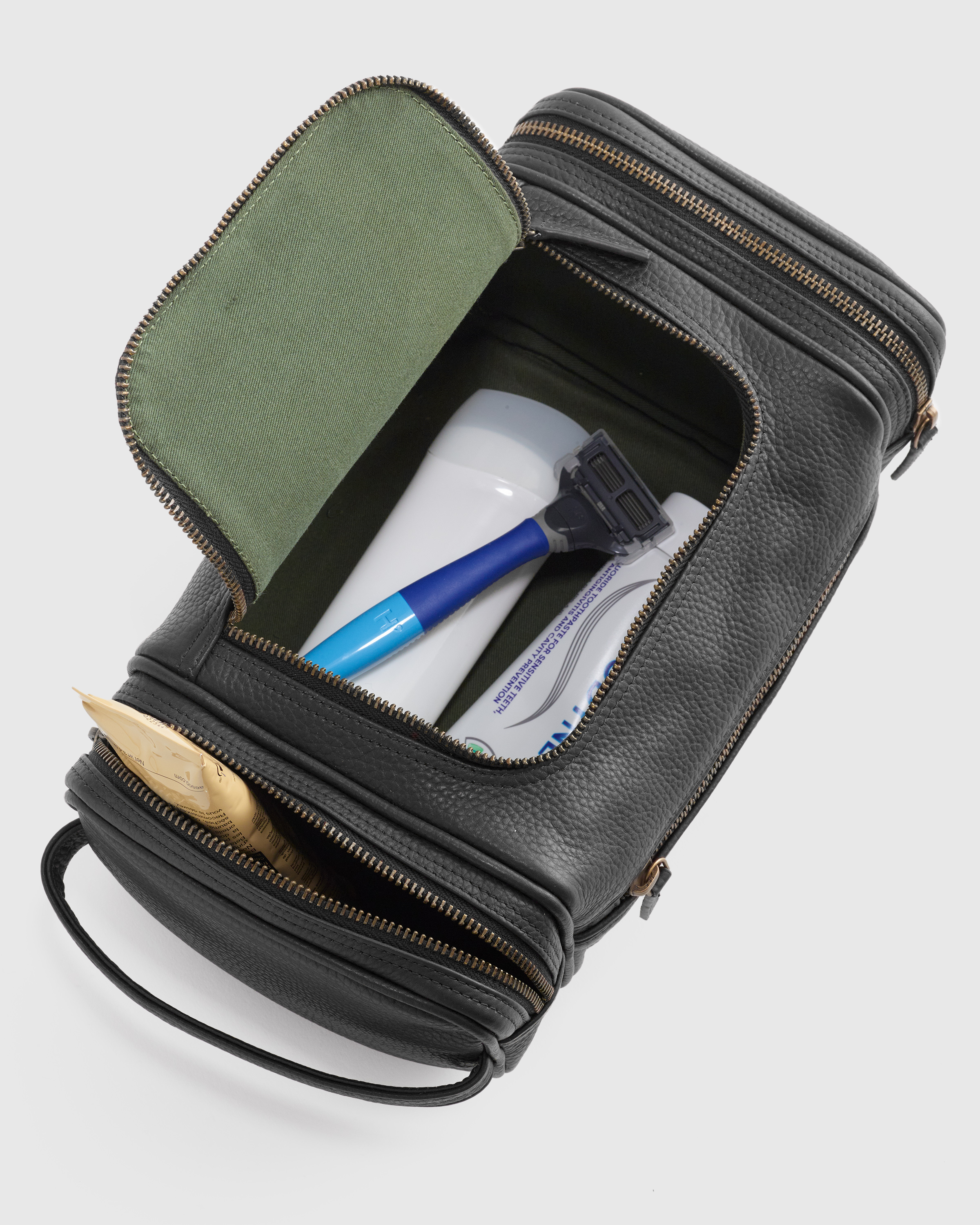Nappa Leather Toiletry Bag - Thumbnail 3